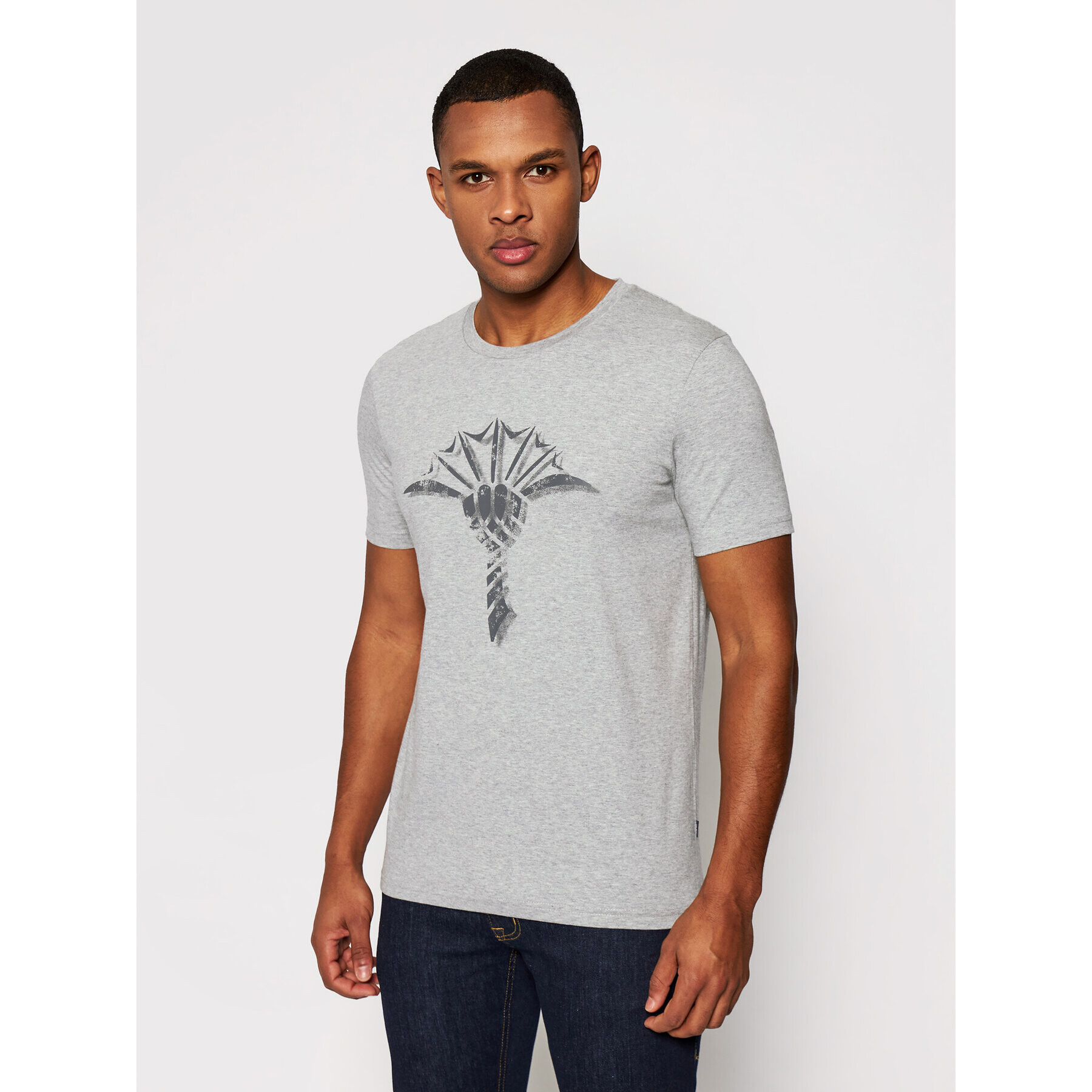 JOOP! Тишърт 17 Jj-06Alerio 30021350 Сив Regular Fit - Pepit.bg