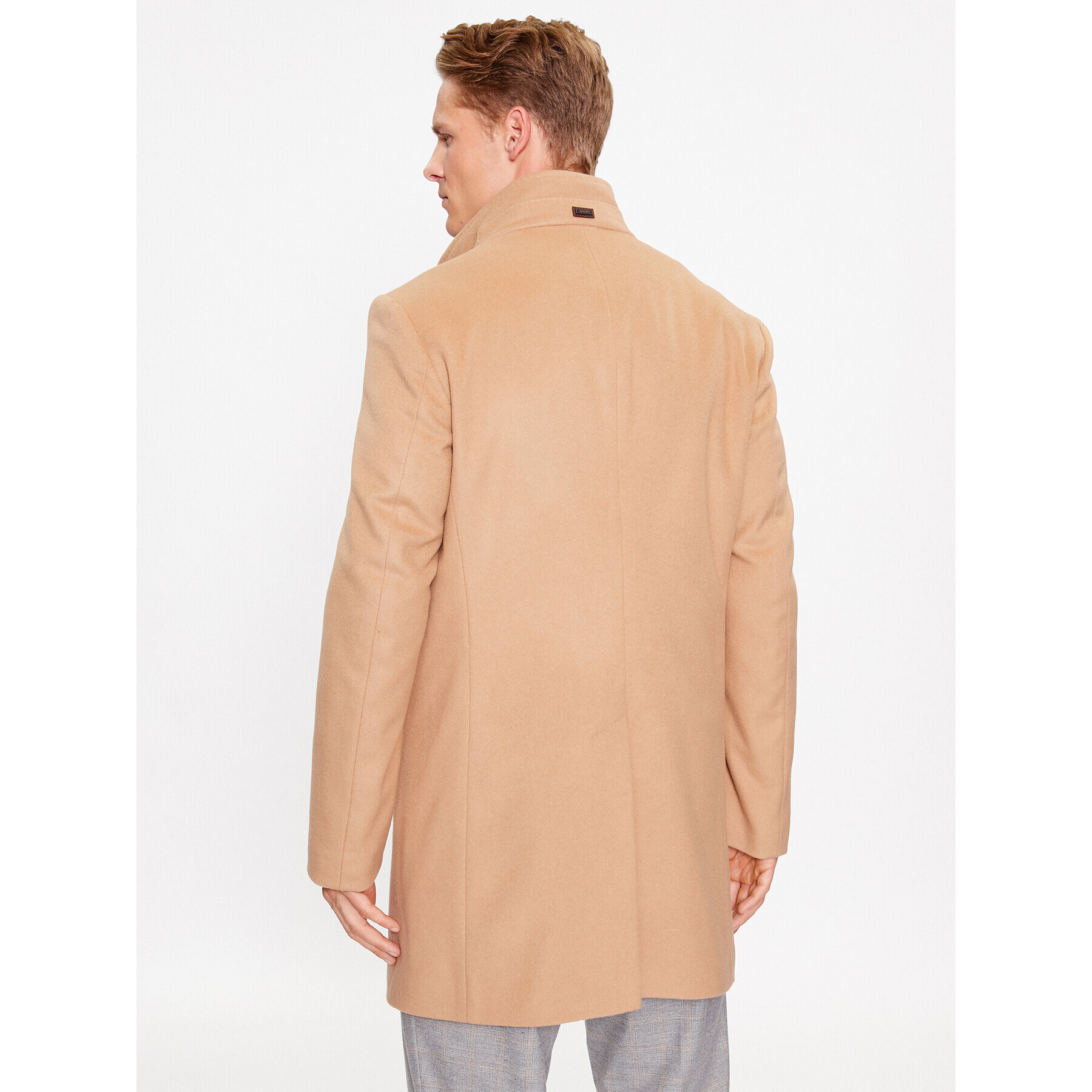JOOP! Вълнено палто 30037689 Кафяв Regular Fit - Pepit.bg