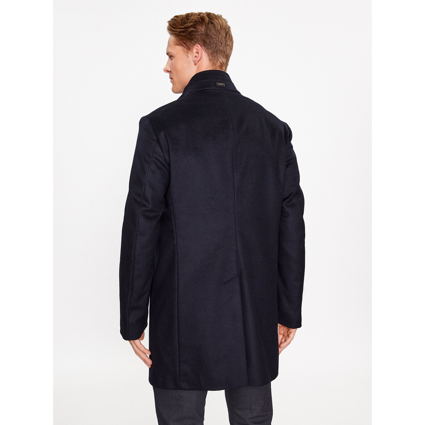 JOOP! Вълнено палто 30037689 Тъмносин Regular Fit - Pepit.bg