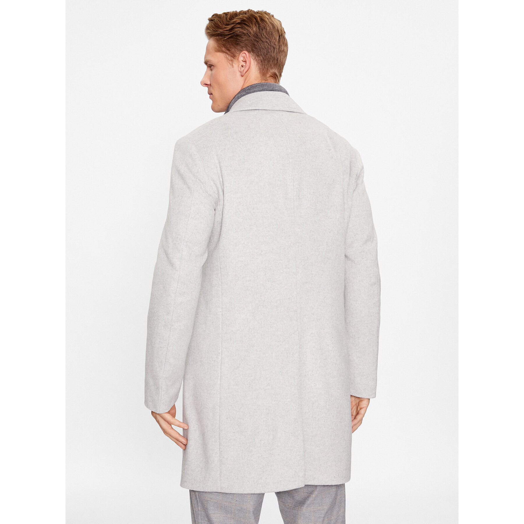 JOOP! Вълнено палто 30037691 Сив Regular Fit - Pepit.bg