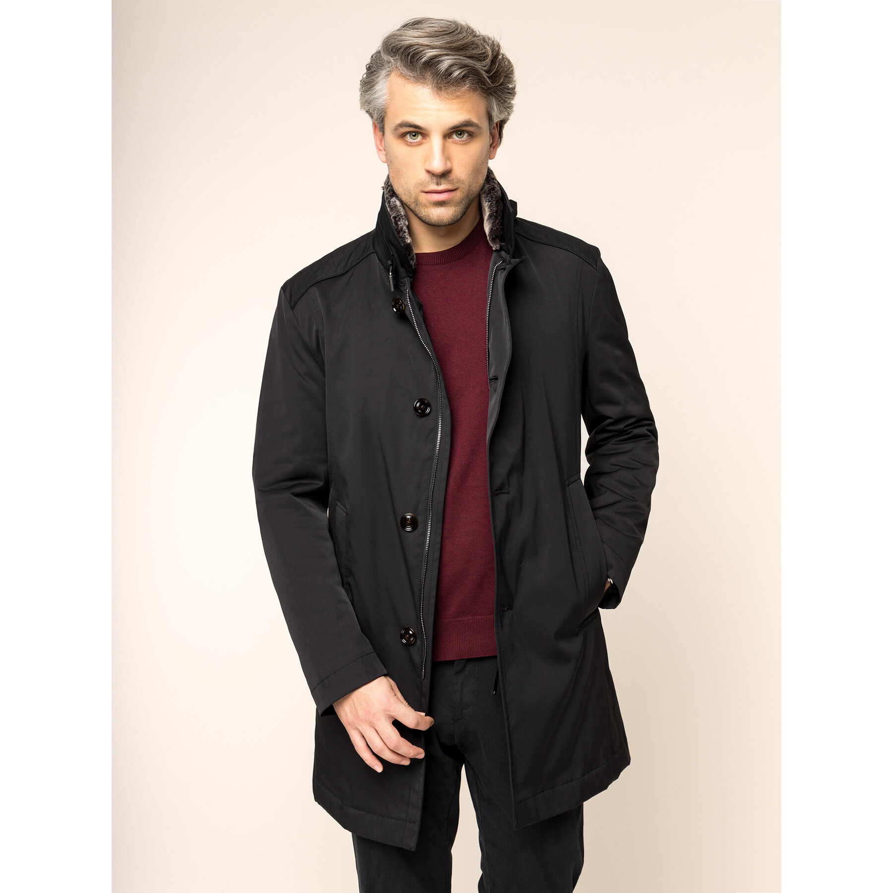 JOOP! Зимно яке Monty 62 30017269 Черен Regular Fit - Pepit.bg