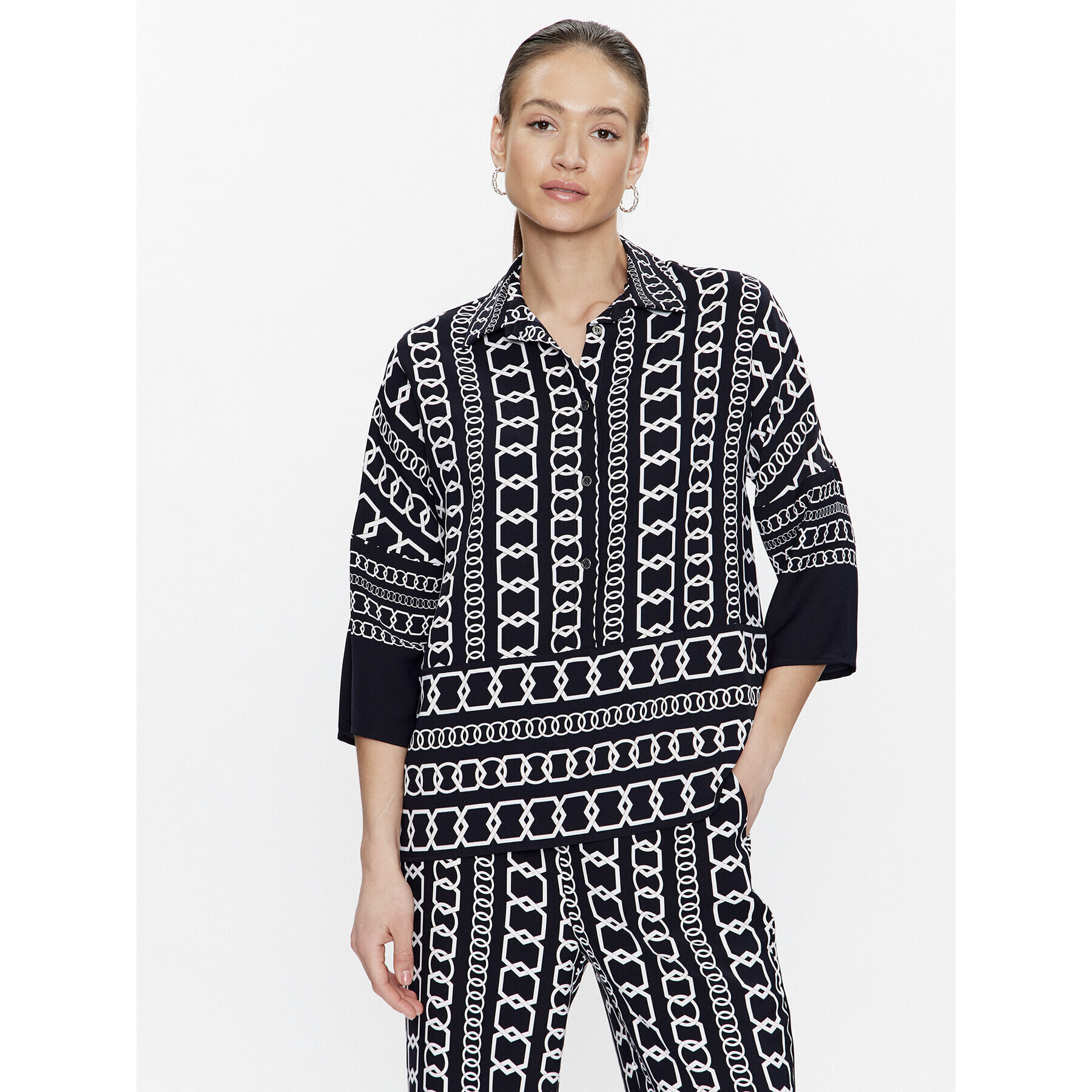 Joseph Ribkoff Блуза 231215 Тъмносин Relaxed Fit - Pepit.bg