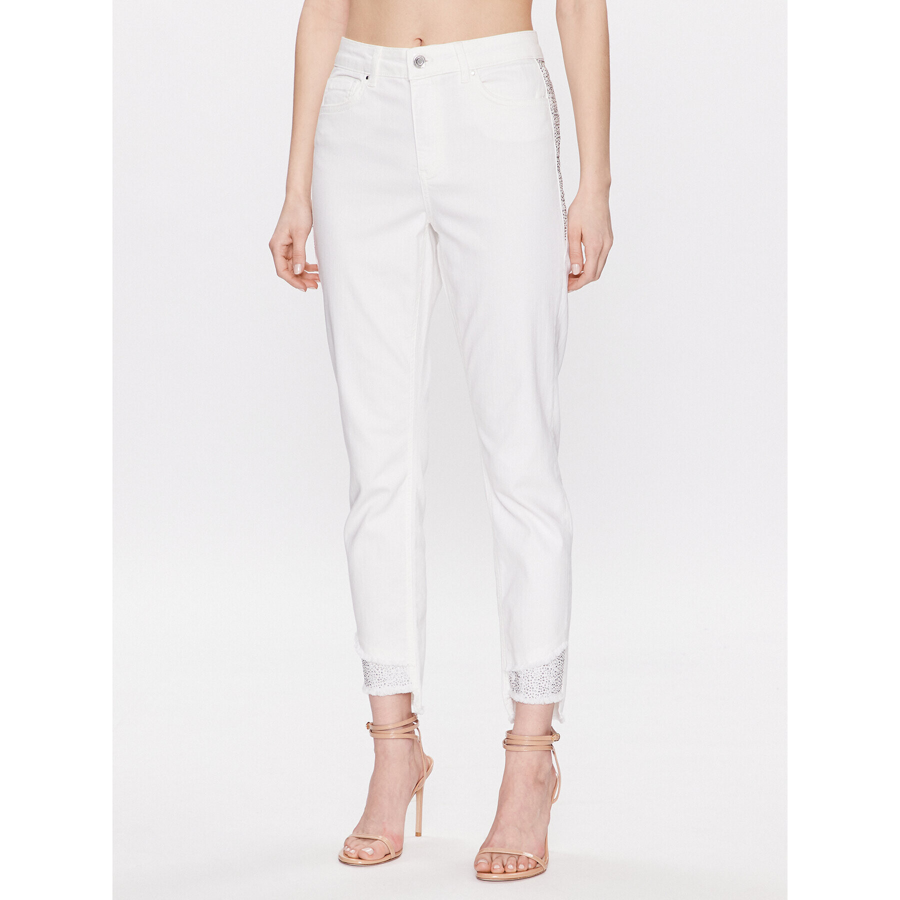 Joseph Ribkoff Дънки 221944S Бял Slim Fit - Pepit.bg