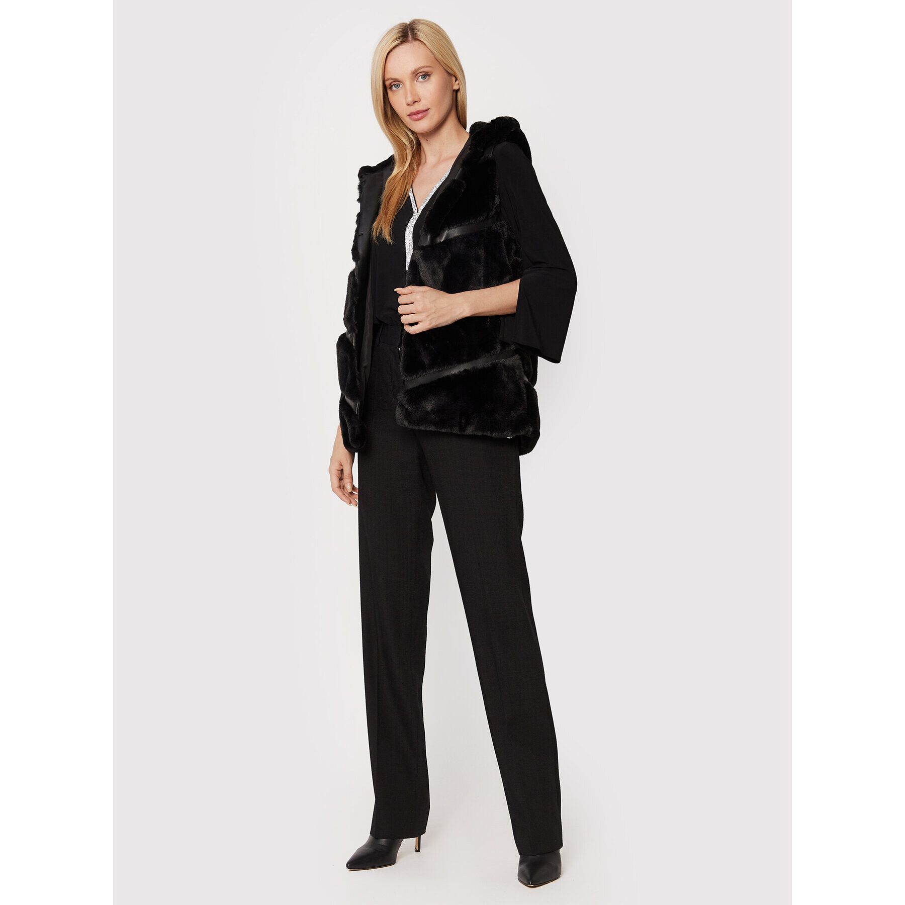 Joseph Ribkoff Елек 223910 Черен Regular Fit - Pepit.bg