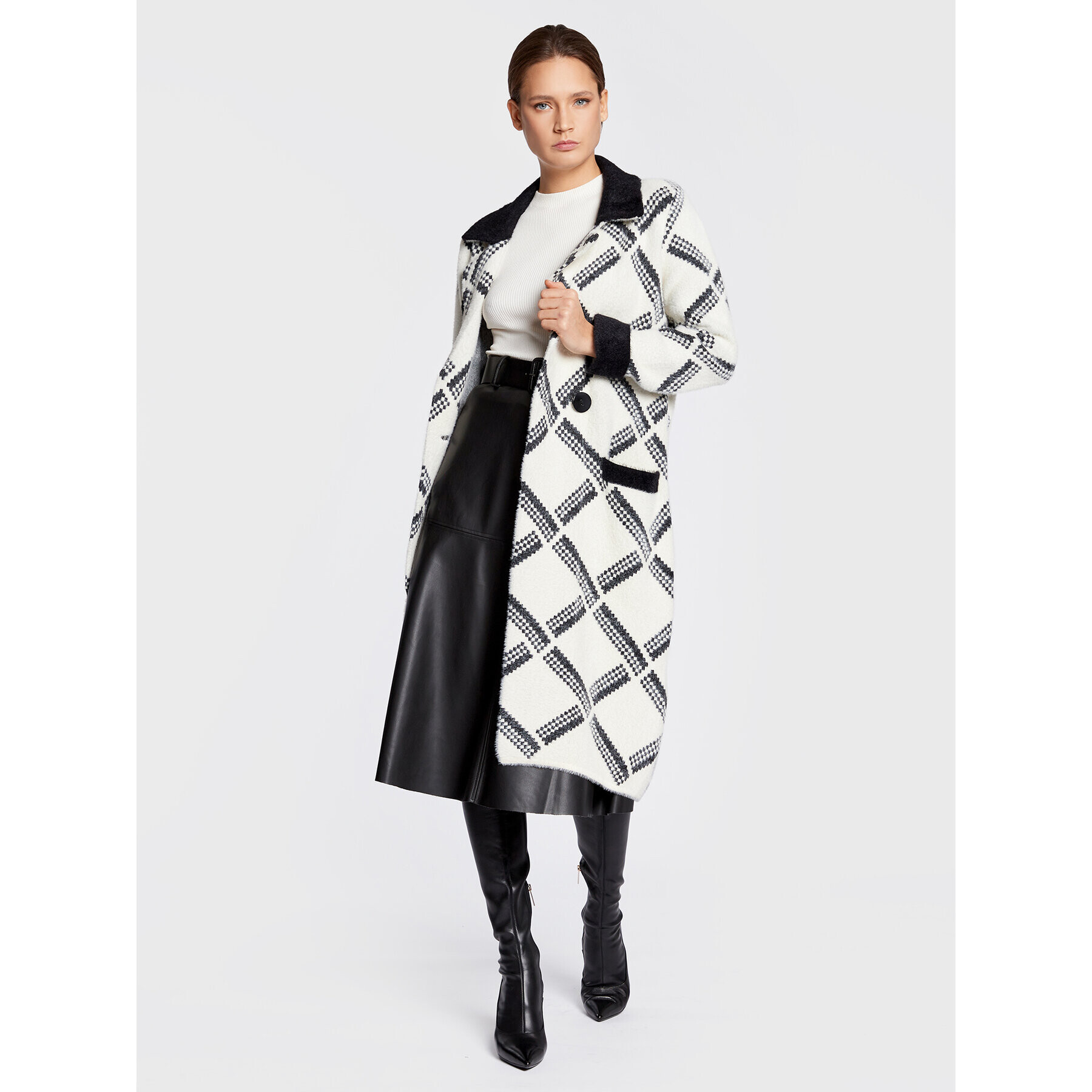 Joseph Ribkoff Кардиган 223952 Бял Regular Fit - Pepit.bg