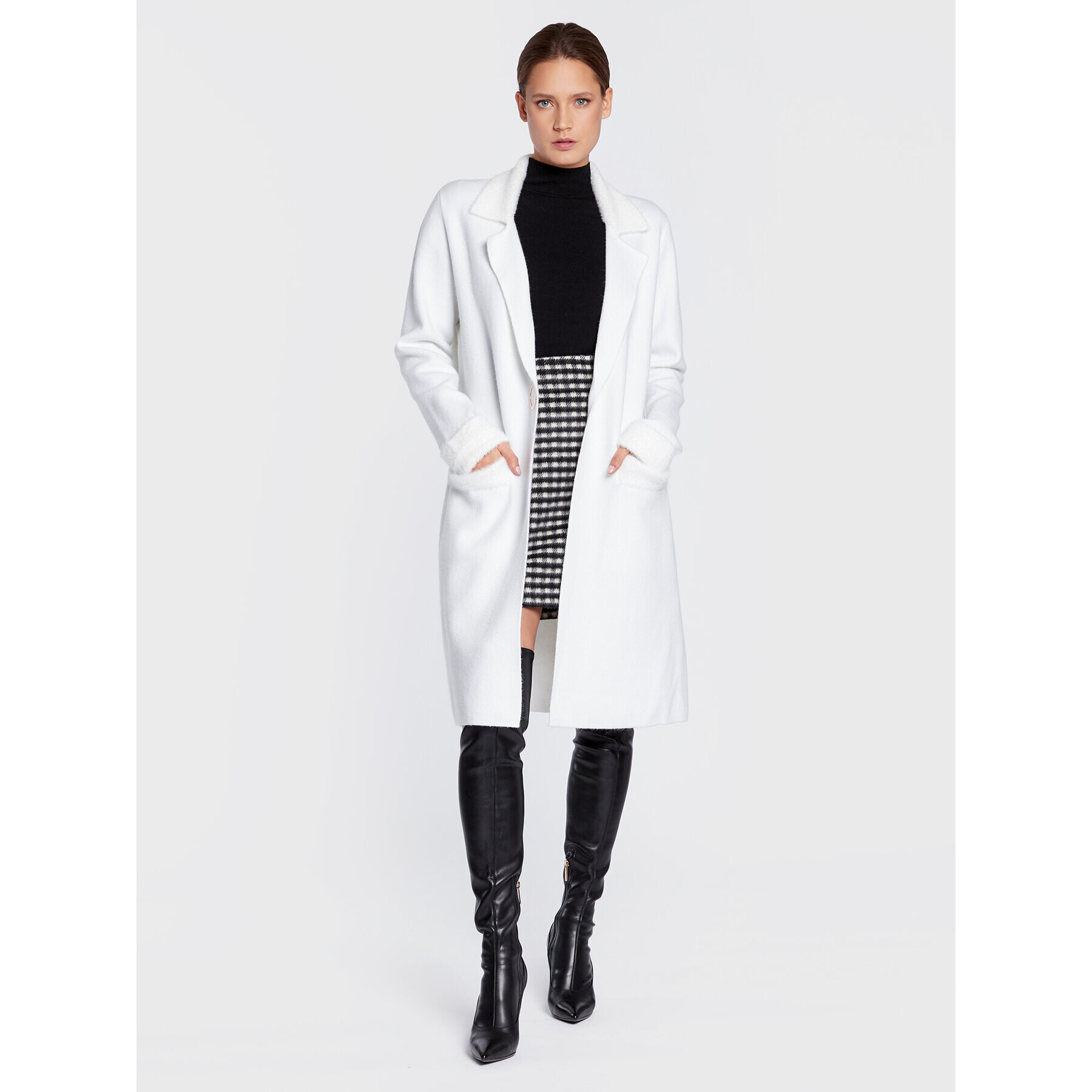 Joseph Ribkoff Кардиган 223958 Бял Regular Fit - Pepit.bg
