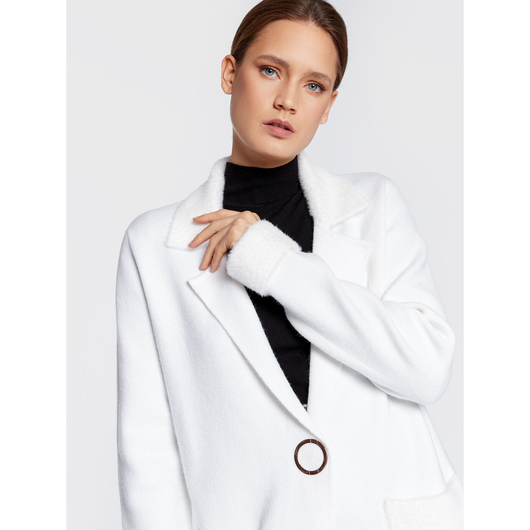 Joseph Ribkoff Кардиган 223958 Бял Regular Fit - Pepit.bg
