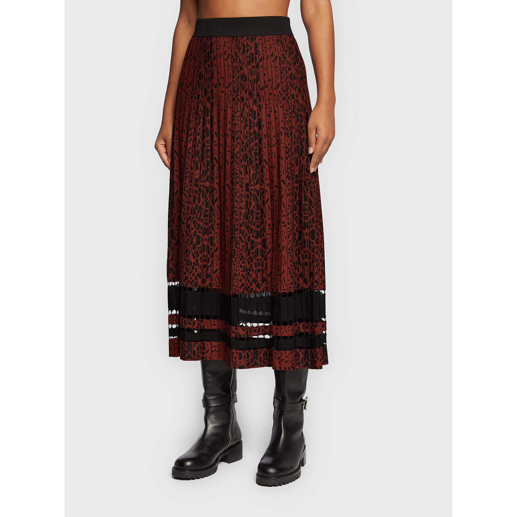 Joseph Ribkoff Миди пола 223960 Кафяв Regular Fit - Pepit.bg