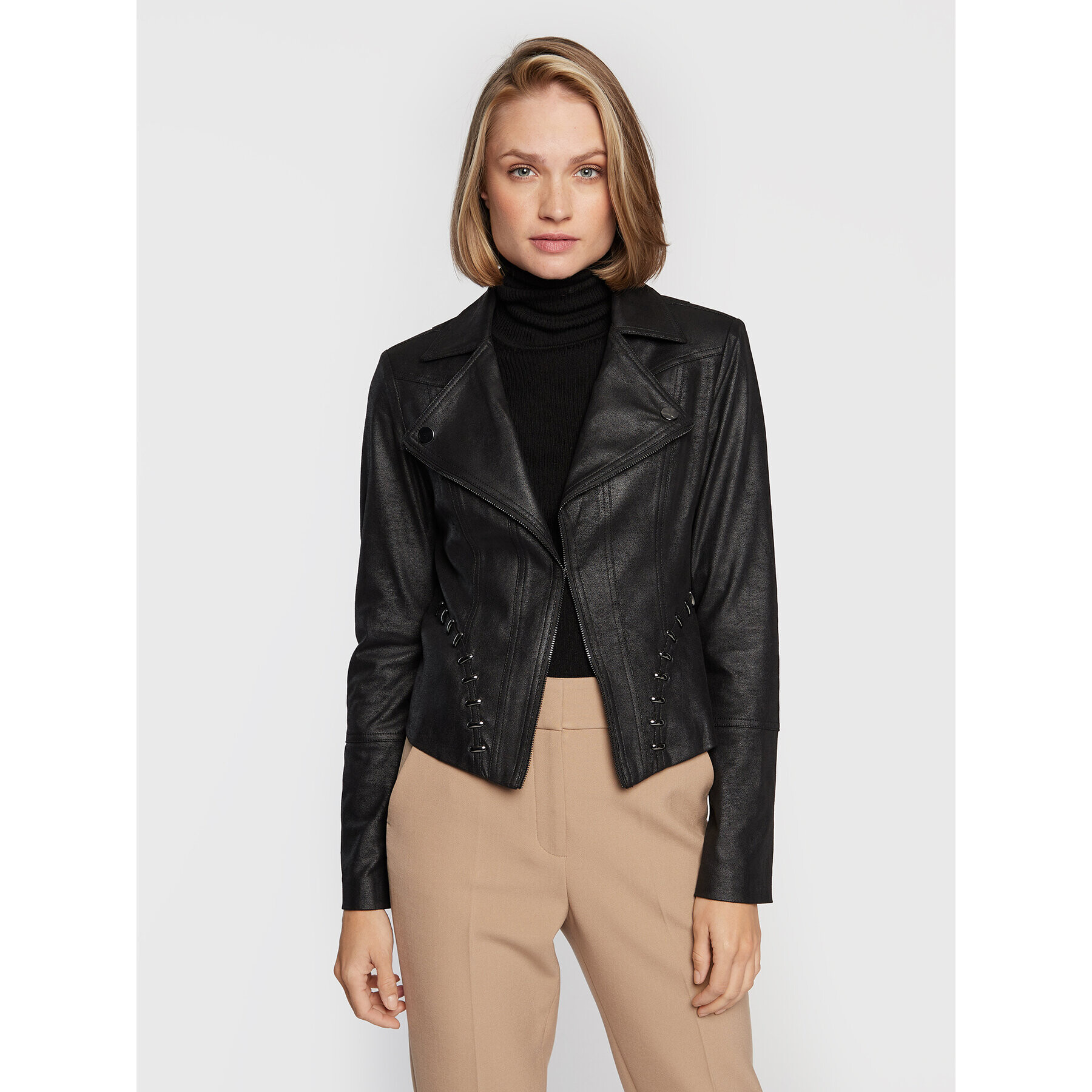 Joseph Ribkoff Преходно яке 223914 Черен Regular Fit - Pepit.bg