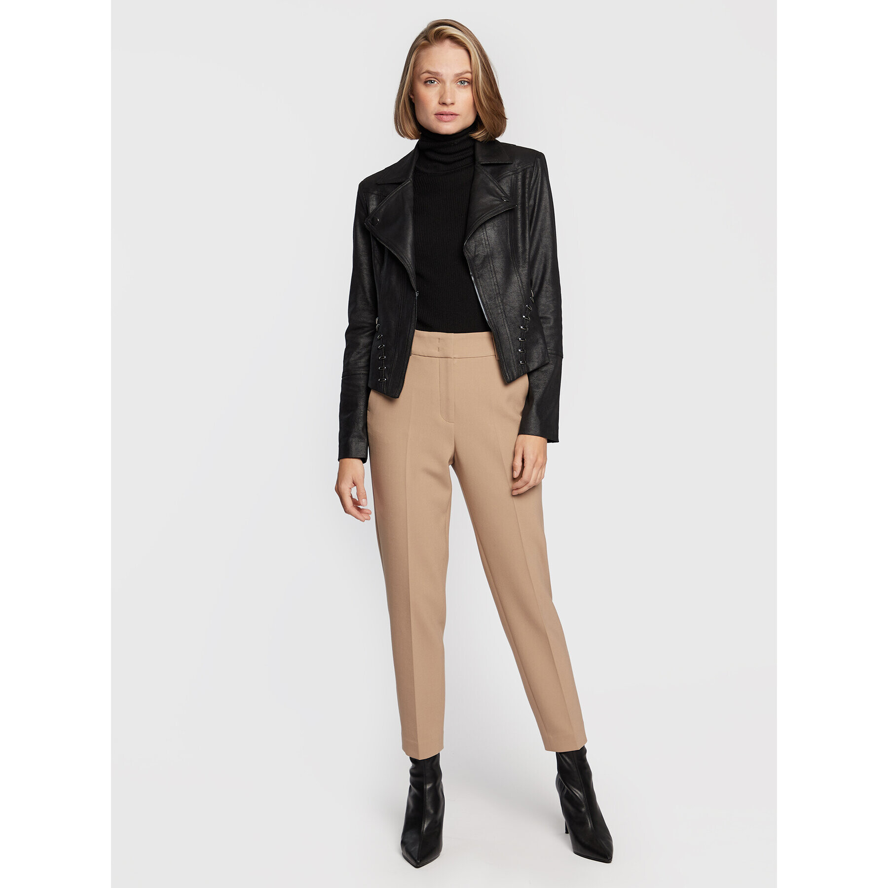 Joseph Ribkoff Преходно яке 223914 Черен Regular Fit - Pepit.bg