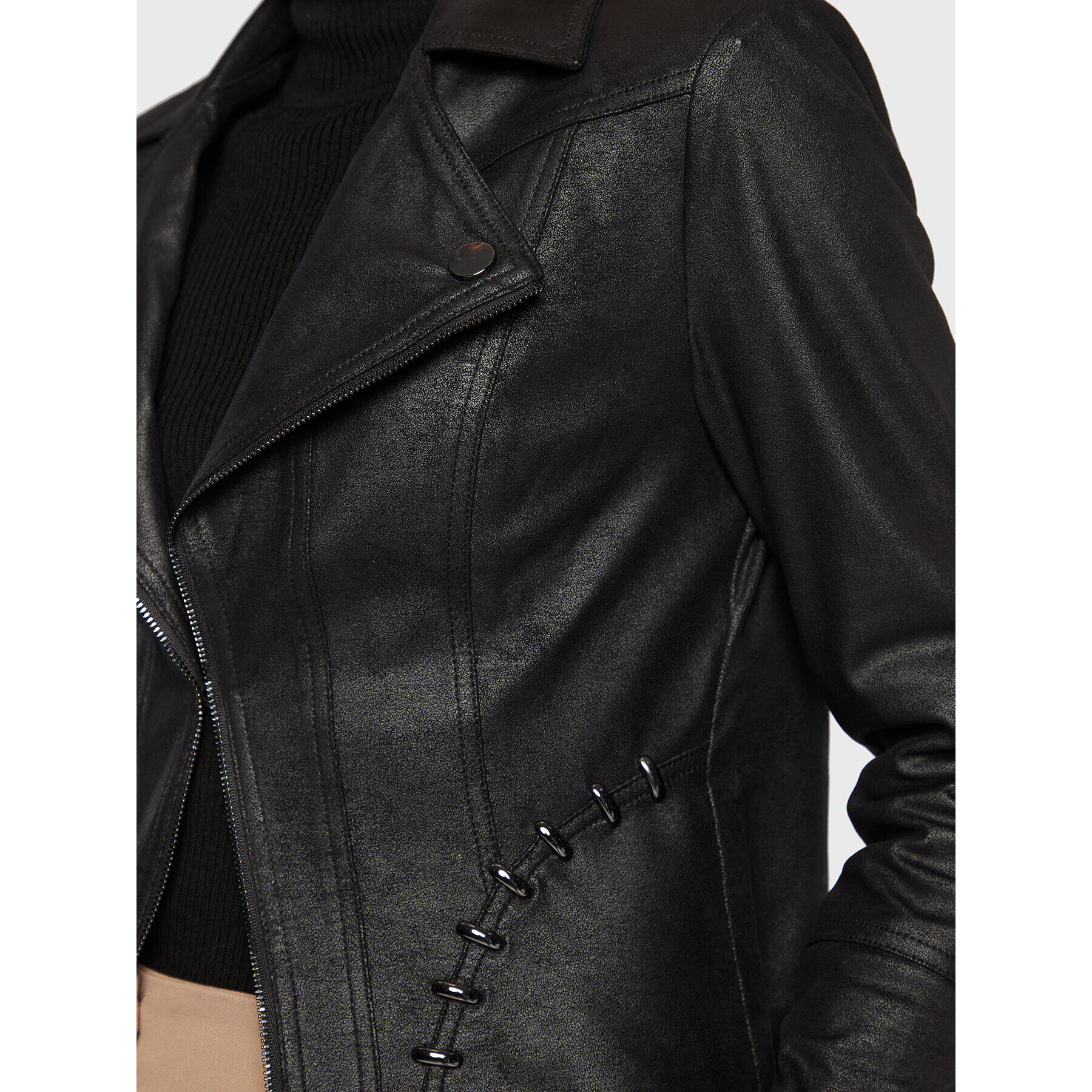 Joseph Ribkoff Преходно яке 223914 Черен Regular Fit - Pepit.bg