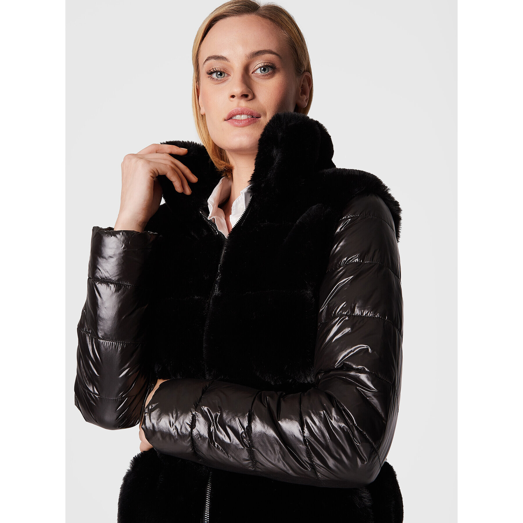 Joseph Ribkoff Преходно яке 224909 Черен Regular Fit - Pepit.bg