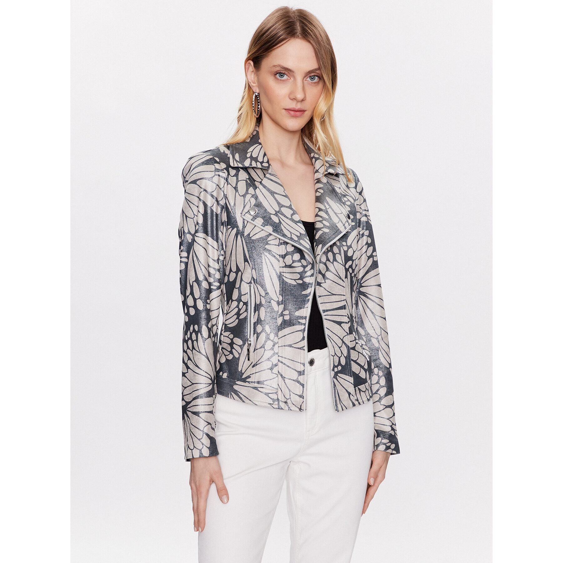 Joseph Ribkoff Преходно яке 231911 Сив Regular Fit - Pepit.bg