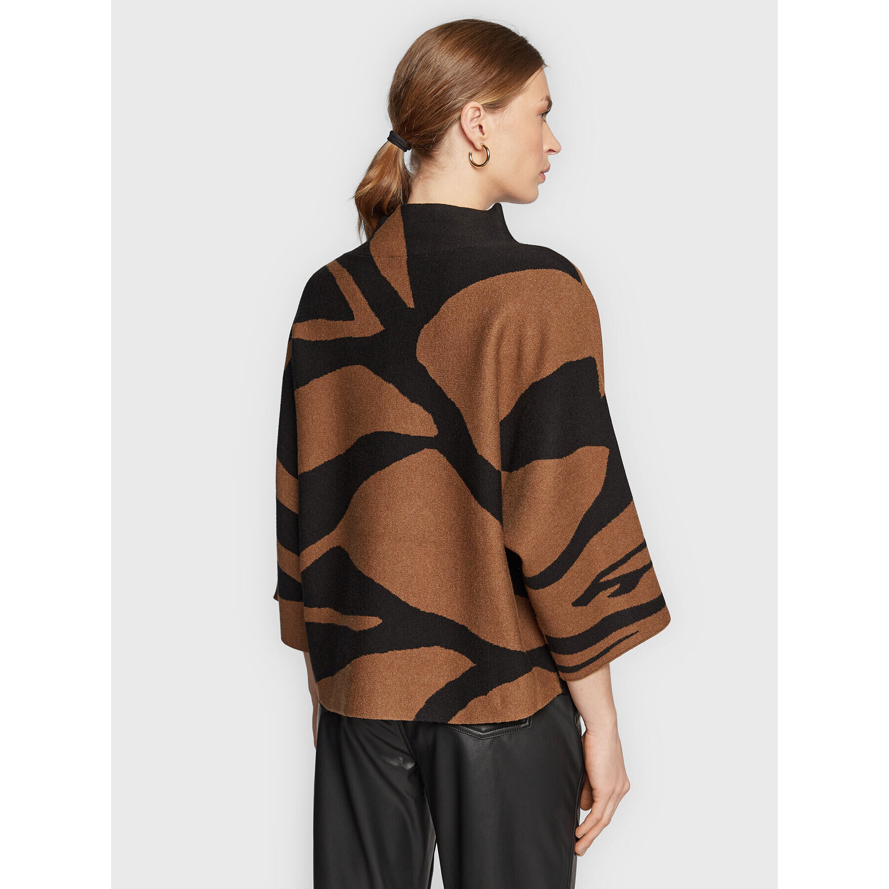 Joseph Ribkoff Пуловер 223945 Кафяв Relaxed Fit - Pepit.bg