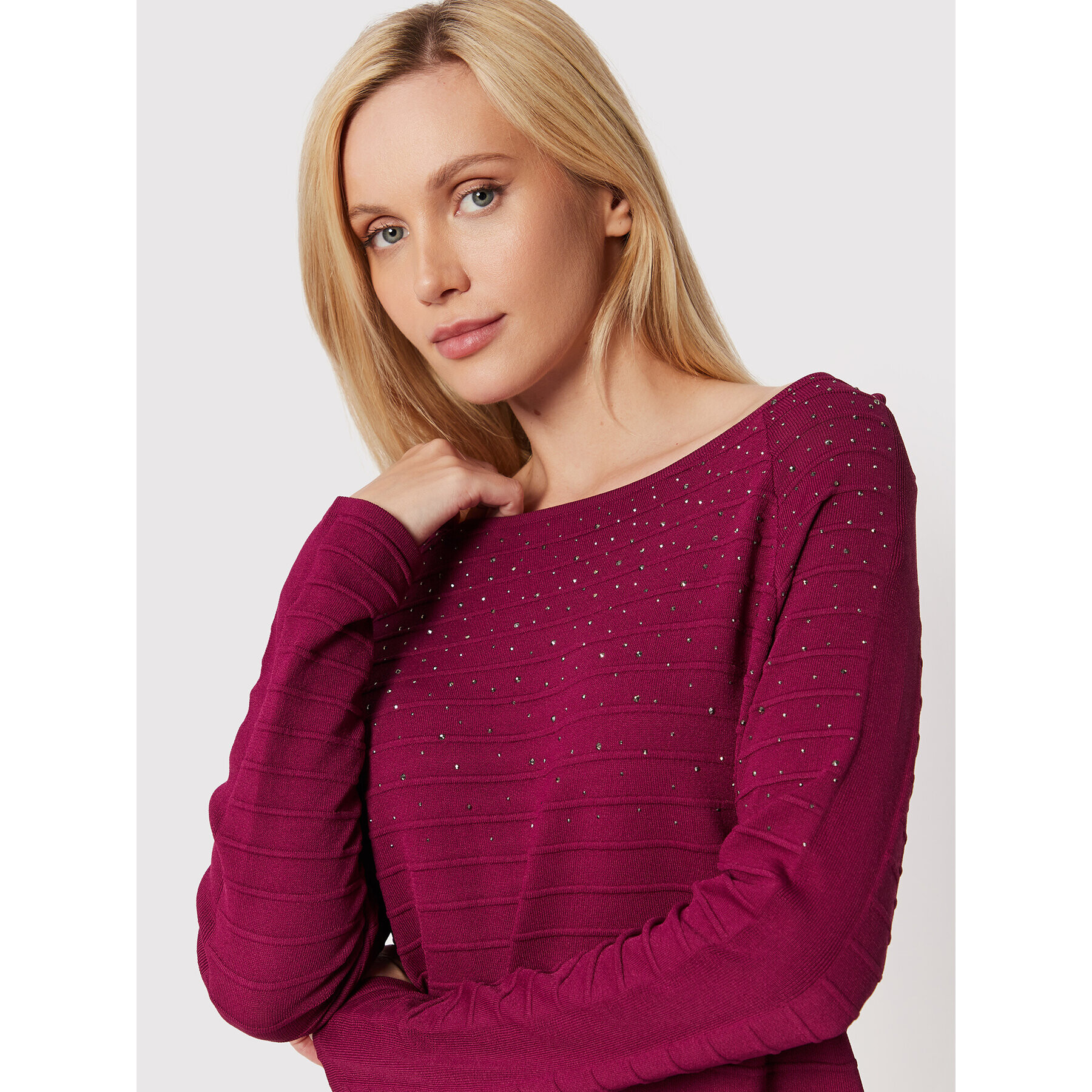 Joseph Ribkoff Пуловер 223955 Виолетов Regular Fit - Pepit.bg