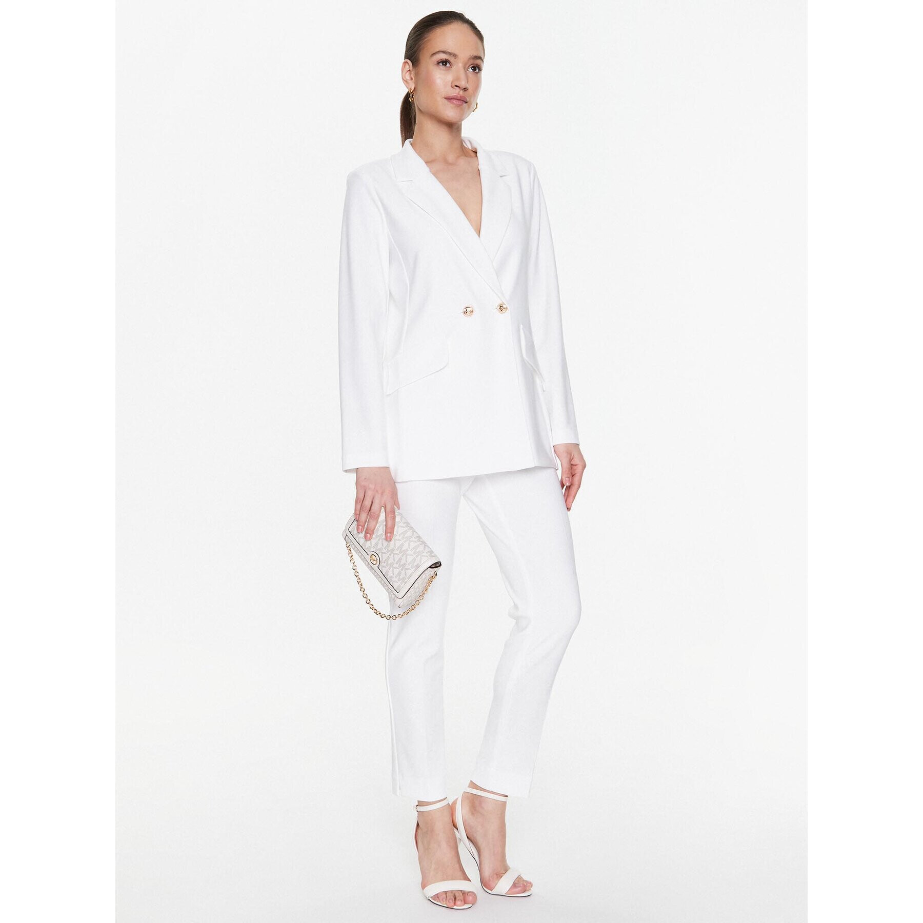 Joseph Ribkoff Текстилни панталони 144092SS Бял Slim Fit - Pepit.bg