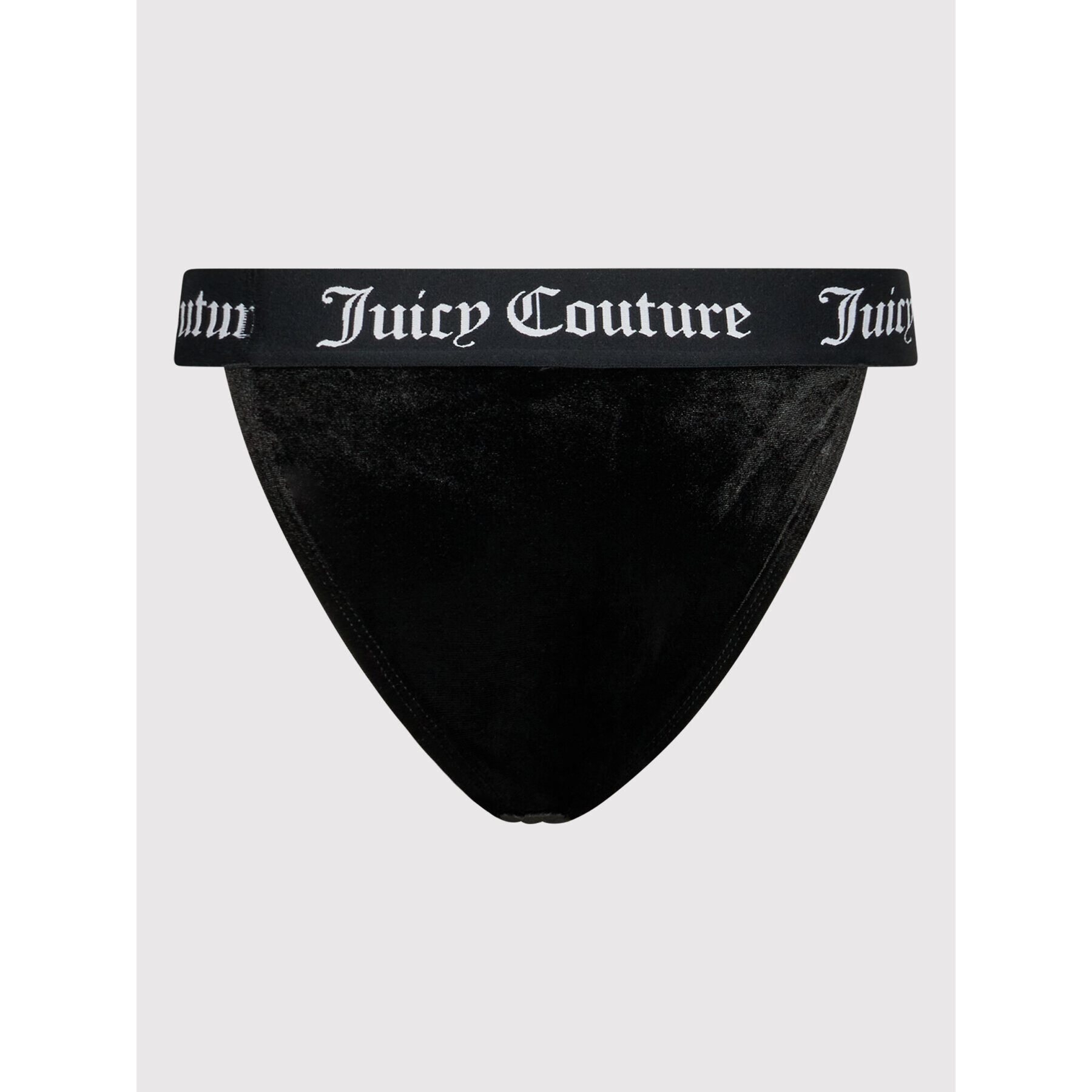 Juicy Couture Бикини тип бразилиана с висока талия Velvet JCLR220002 Черен - Pepit.bg