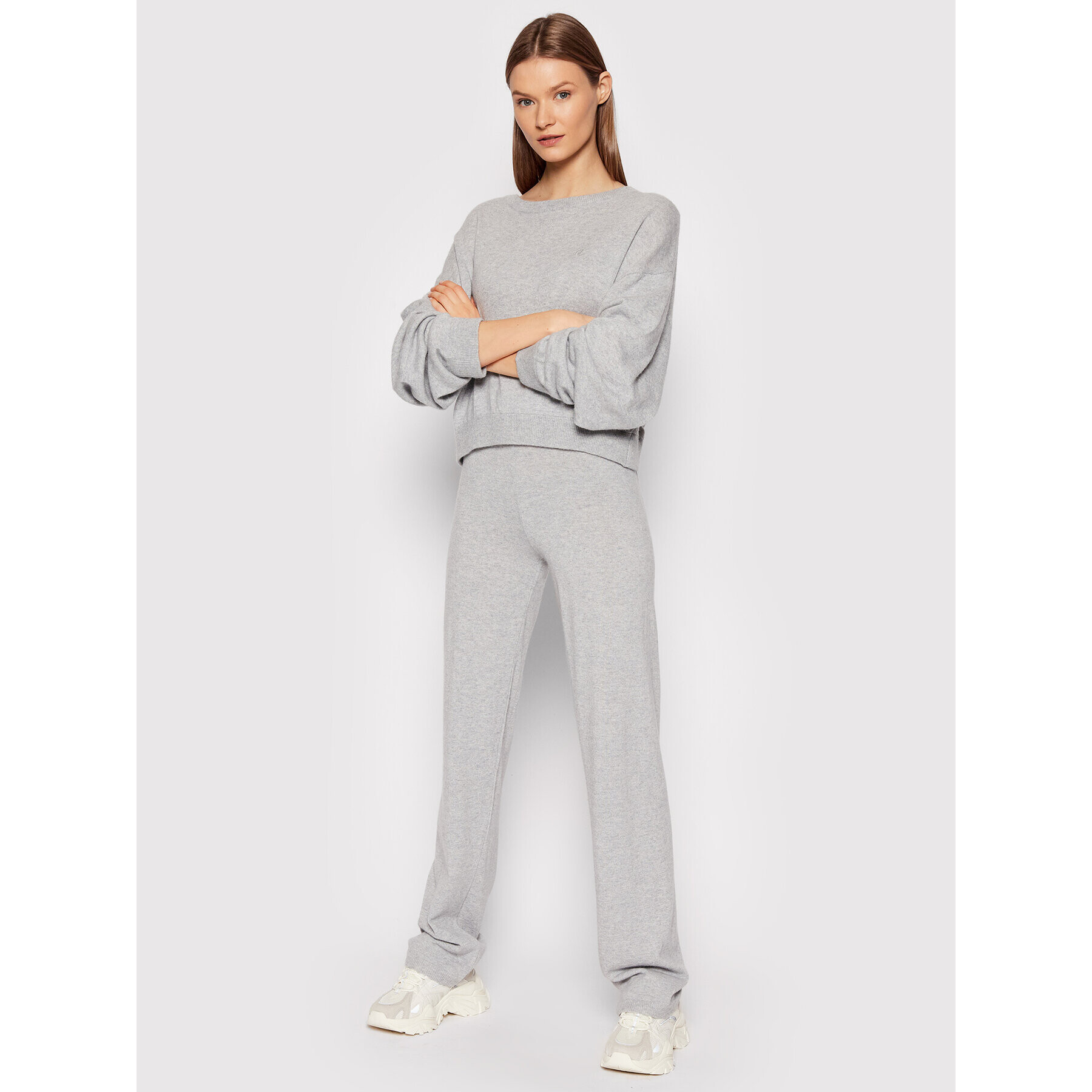 Juicy Couture Долнище анцуг JCKB221004 Сив Regular Fit - Pepit.bg
