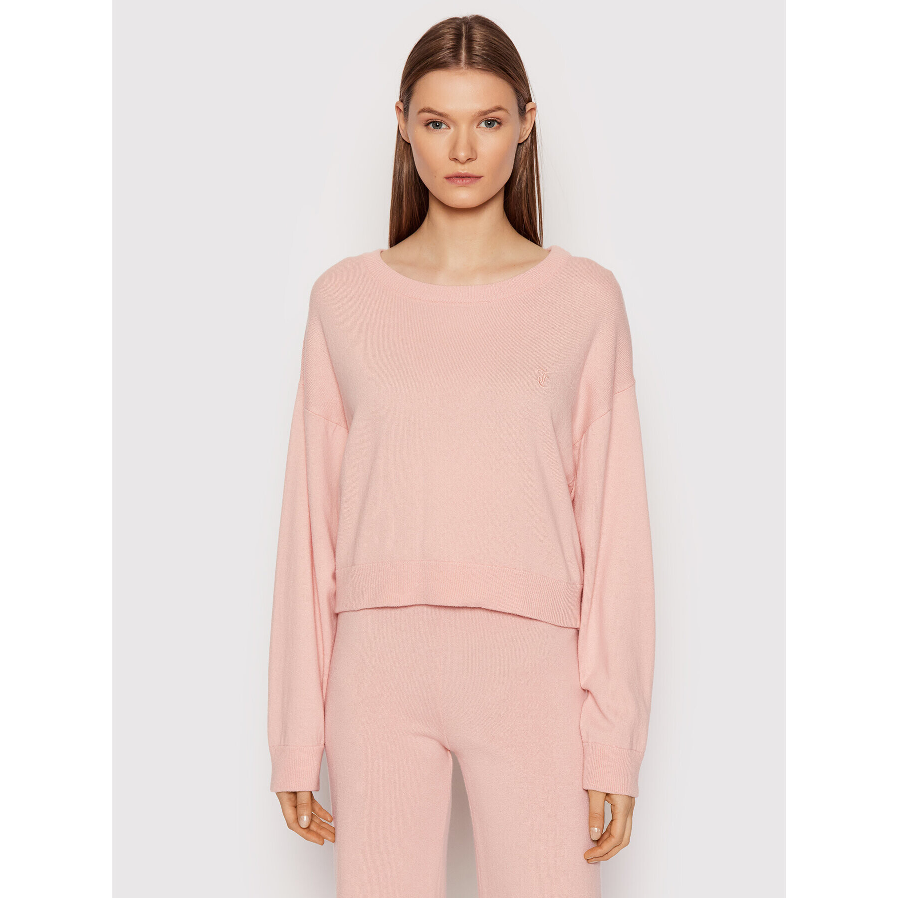 Juicy Couture Пуловер JCKA221002 Розов Relaxed Fit - Pepit.bg