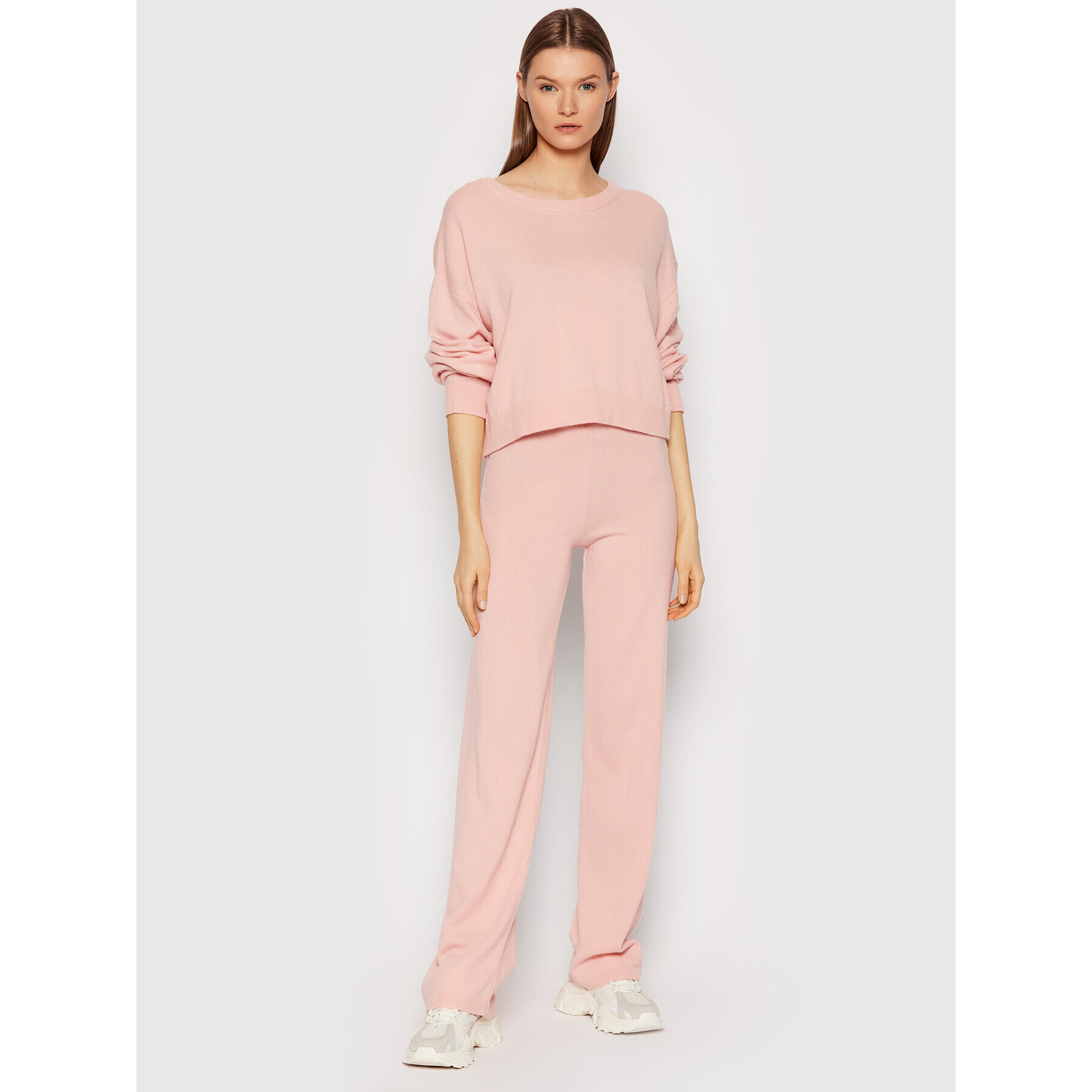 Juicy Couture Пуловер JCKA221002 Розов Relaxed Fit - Pepit.bg