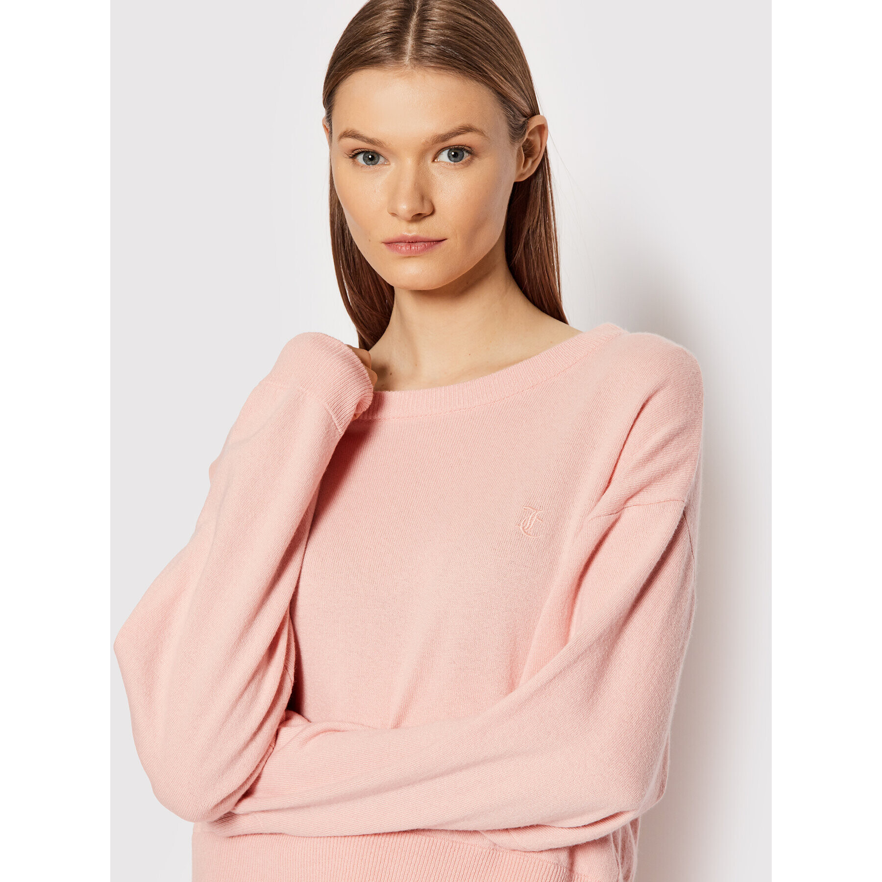 Juicy Couture Пуловер JCKA221002 Розов Relaxed Fit - Pepit.bg