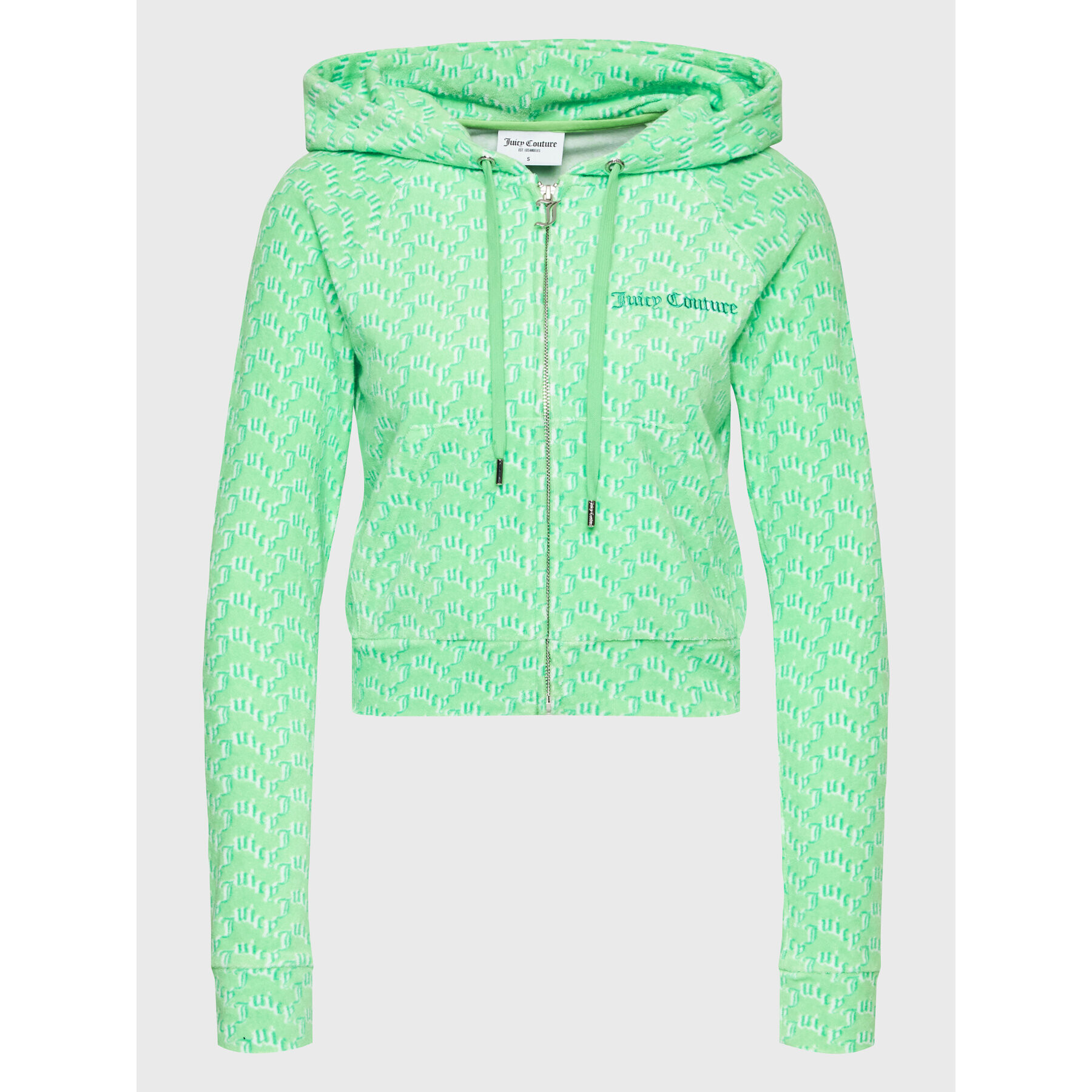 Juicy Couture Суитшърт Madison JCWBJ123311 Зелен Regular Fit - Pepit.bg