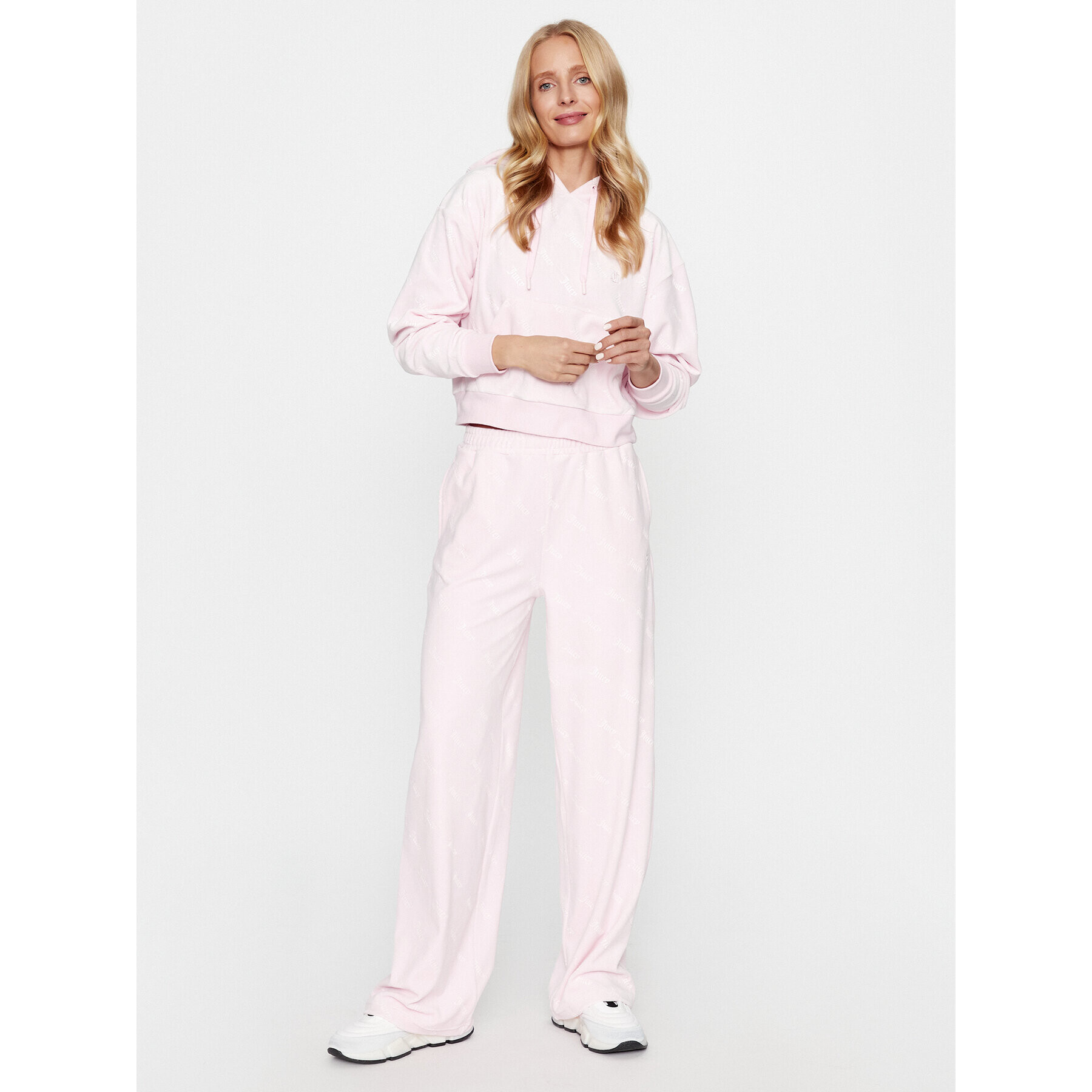 Juicy Couture Суитшърт Mara JCSAS223420 Розов Cropped Fit - Pepit.bg