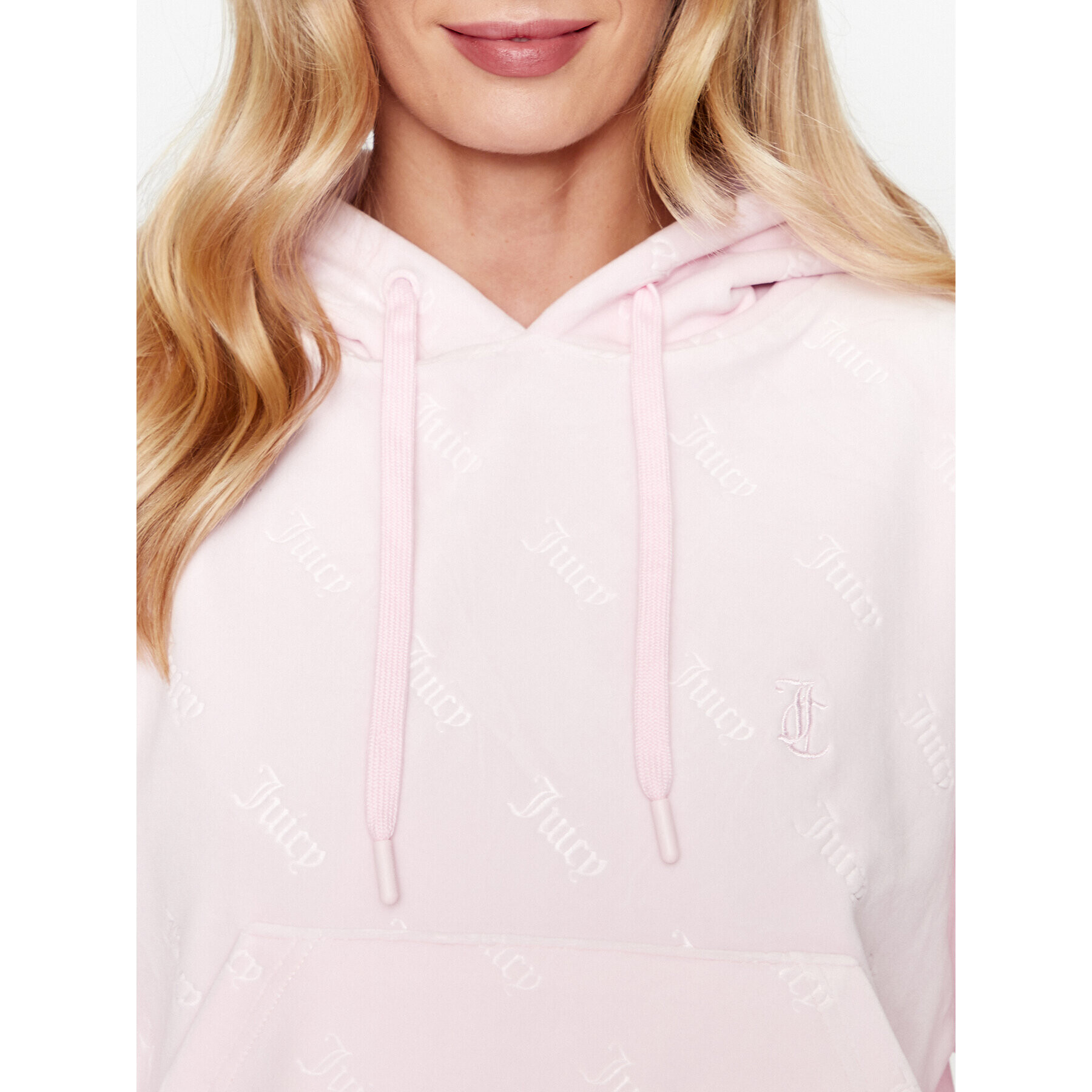 Juicy Couture Суитшърт Mara JCSAS223420 Розов Cropped Fit - Pepit.bg