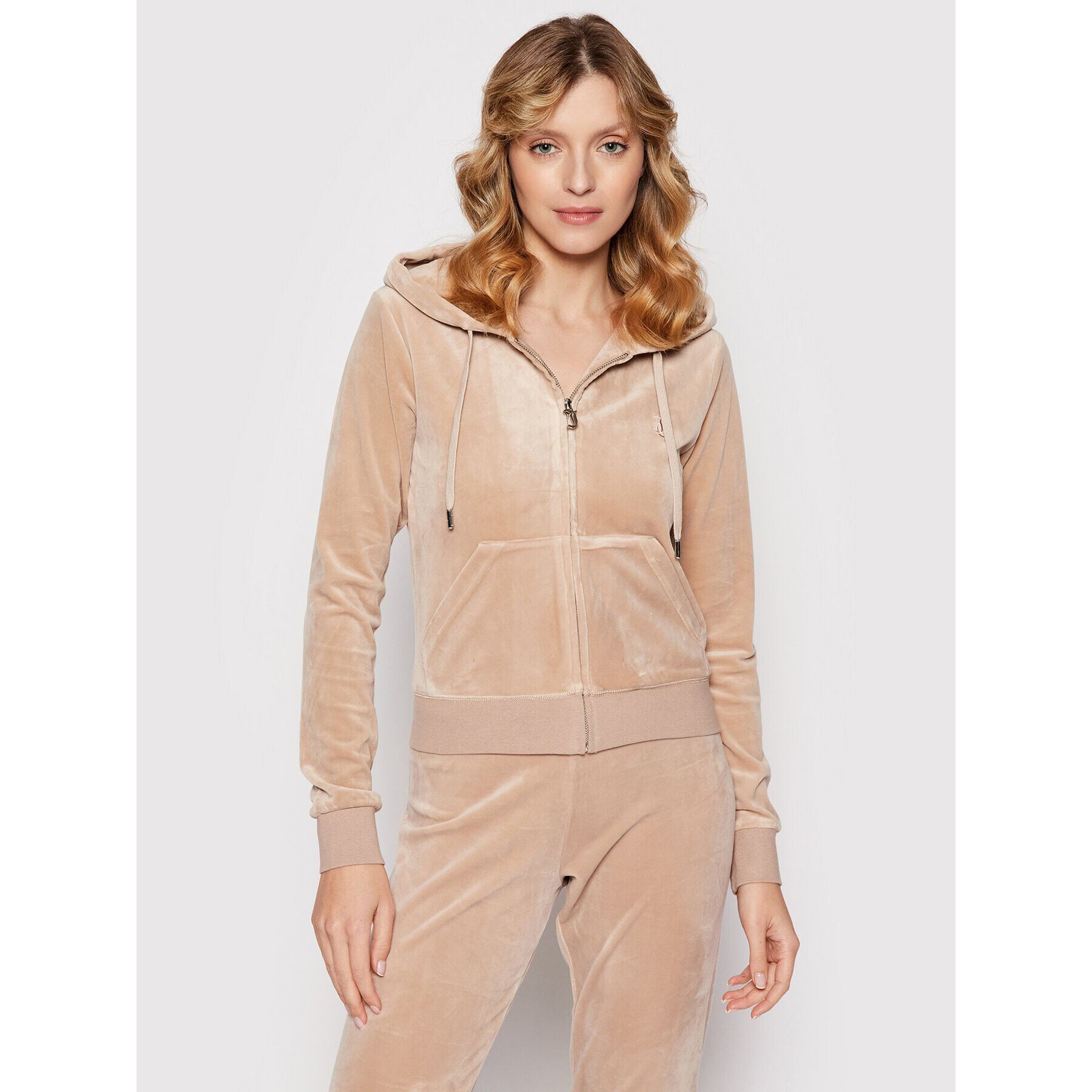 Juicy Couture Суитшърт Robertson JCAP176 Бежов Slim Fit - Pepit.bg