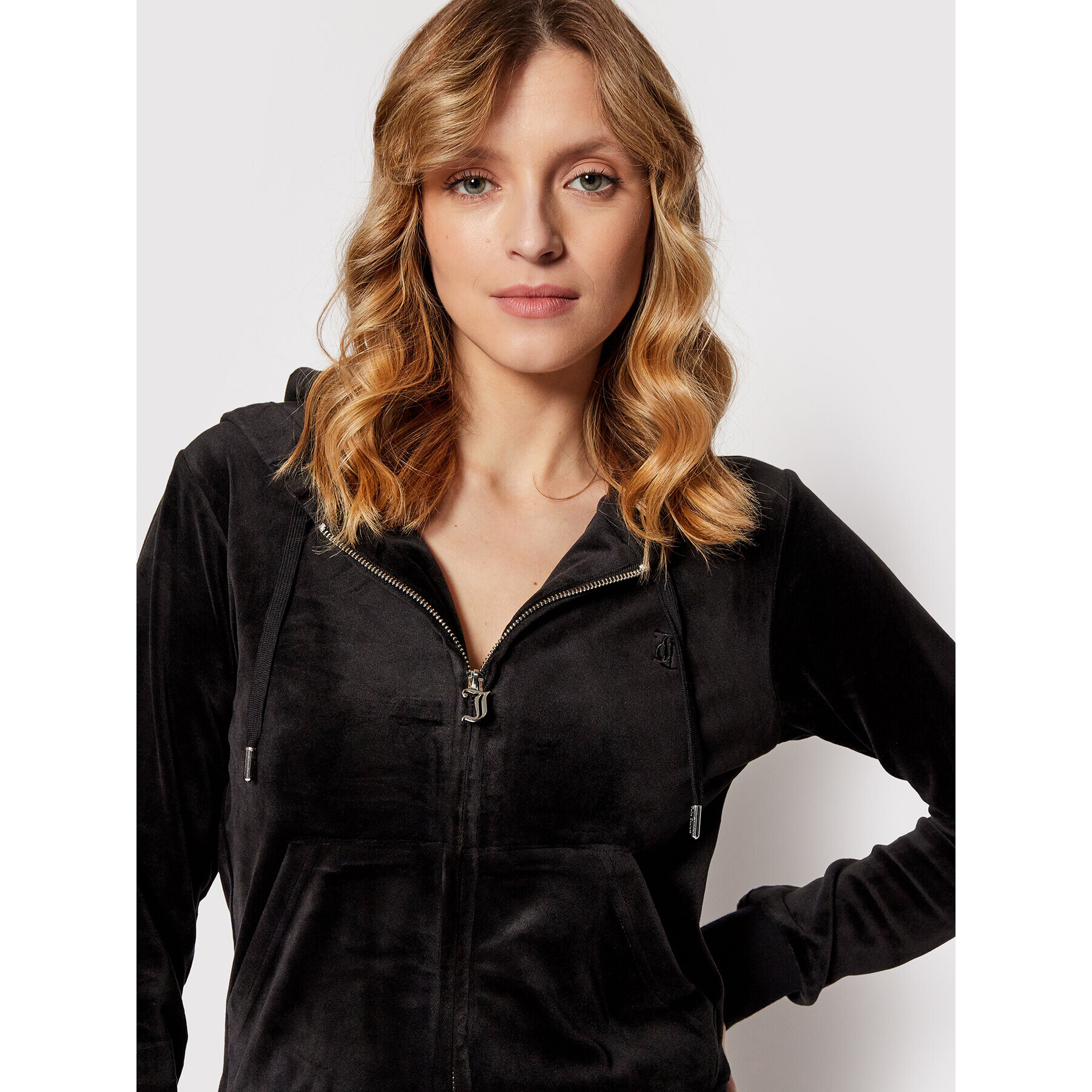 Juicy Couture Суитшърт Robertson JCAP176 Черен Slim Fit - Pepit.bg