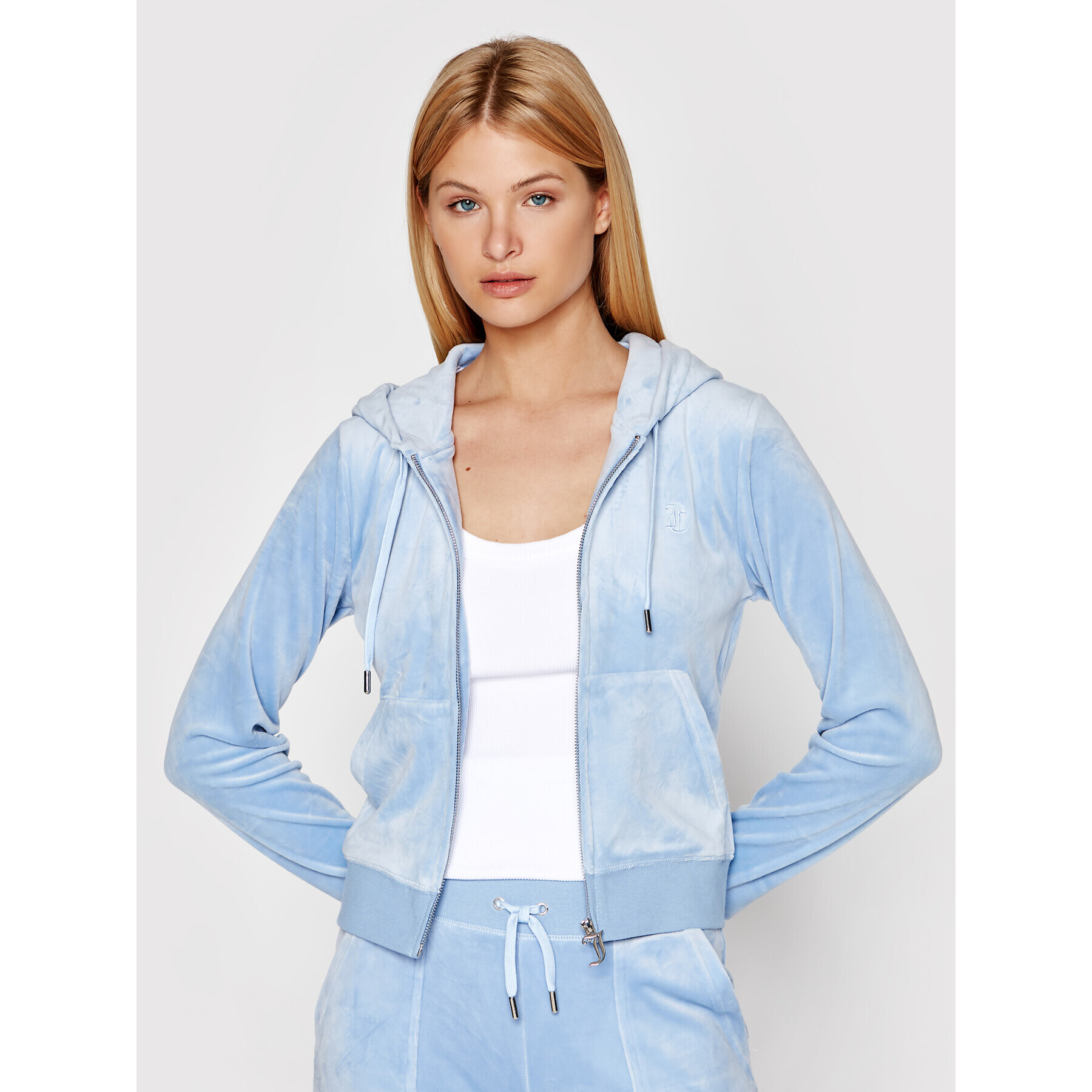 Juicy Couture Суитшърт Robertson JCAP176 Син Regular Fit - Pepit.bg