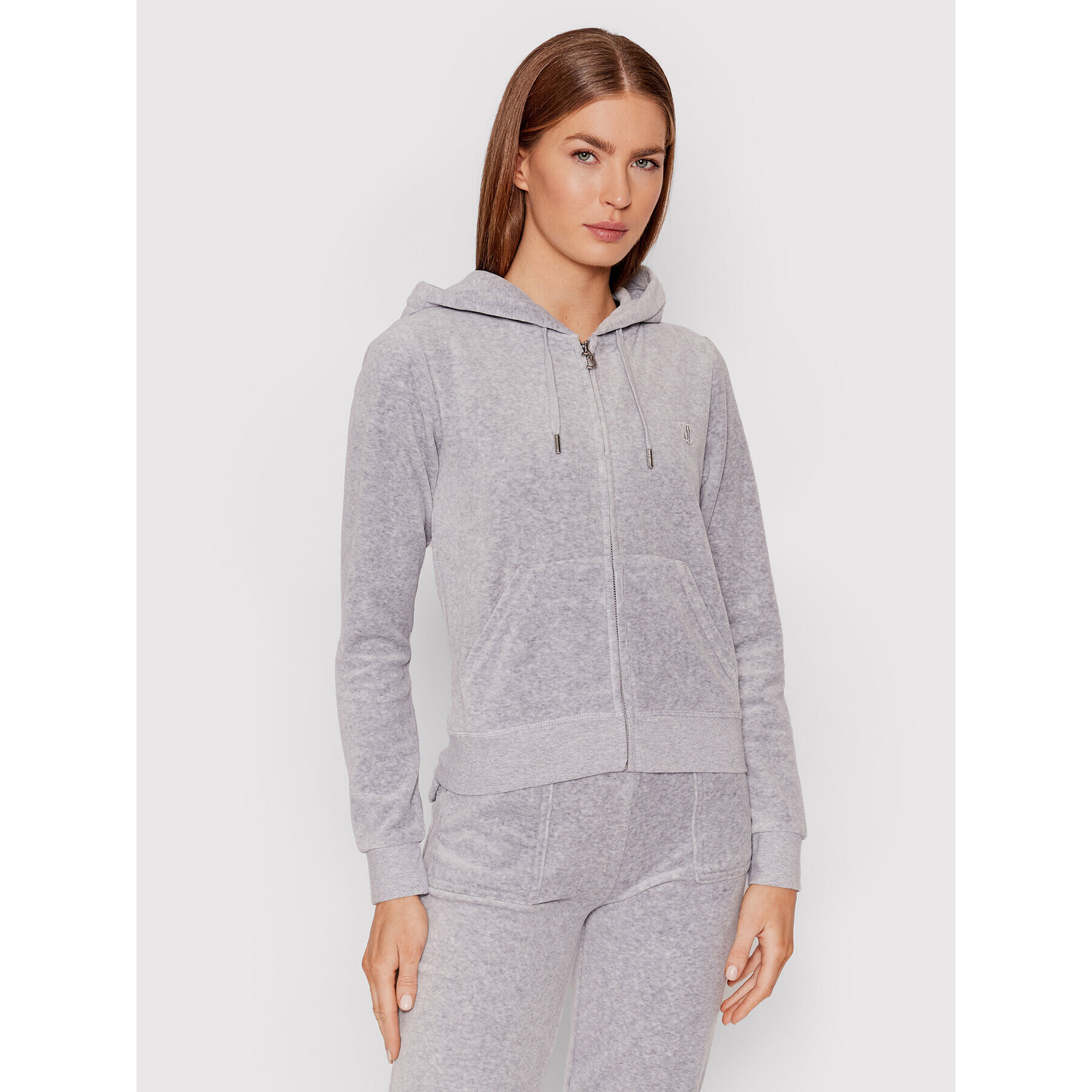 Juicy Couture Суитшърт Robertson JCAP176 Сив Regular Fit - Pepit.bg