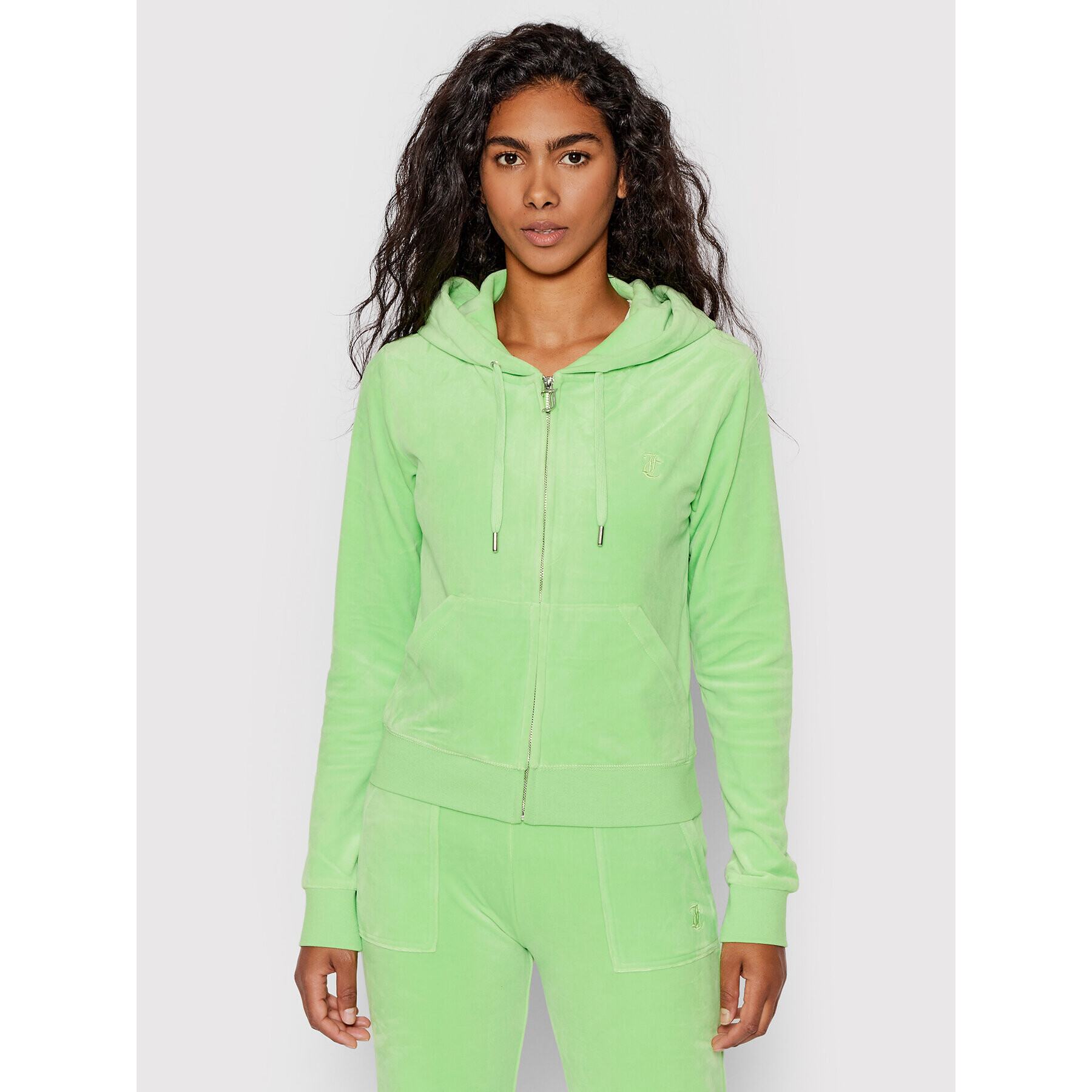 Juicy Couture Суитшърт Robertson JCAP176 Зелен Regular Fit - Pepit.bg