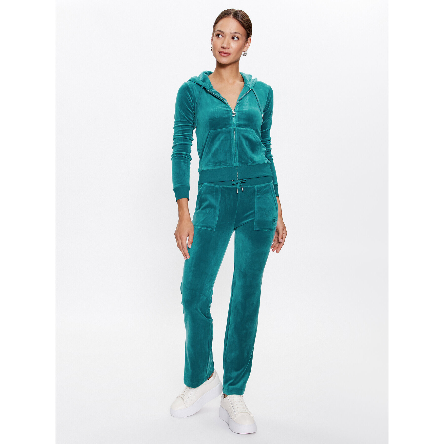Juicy Couture Суитшърт Robertson JCAP176 Зелен Regular Fit - Pepit.bg