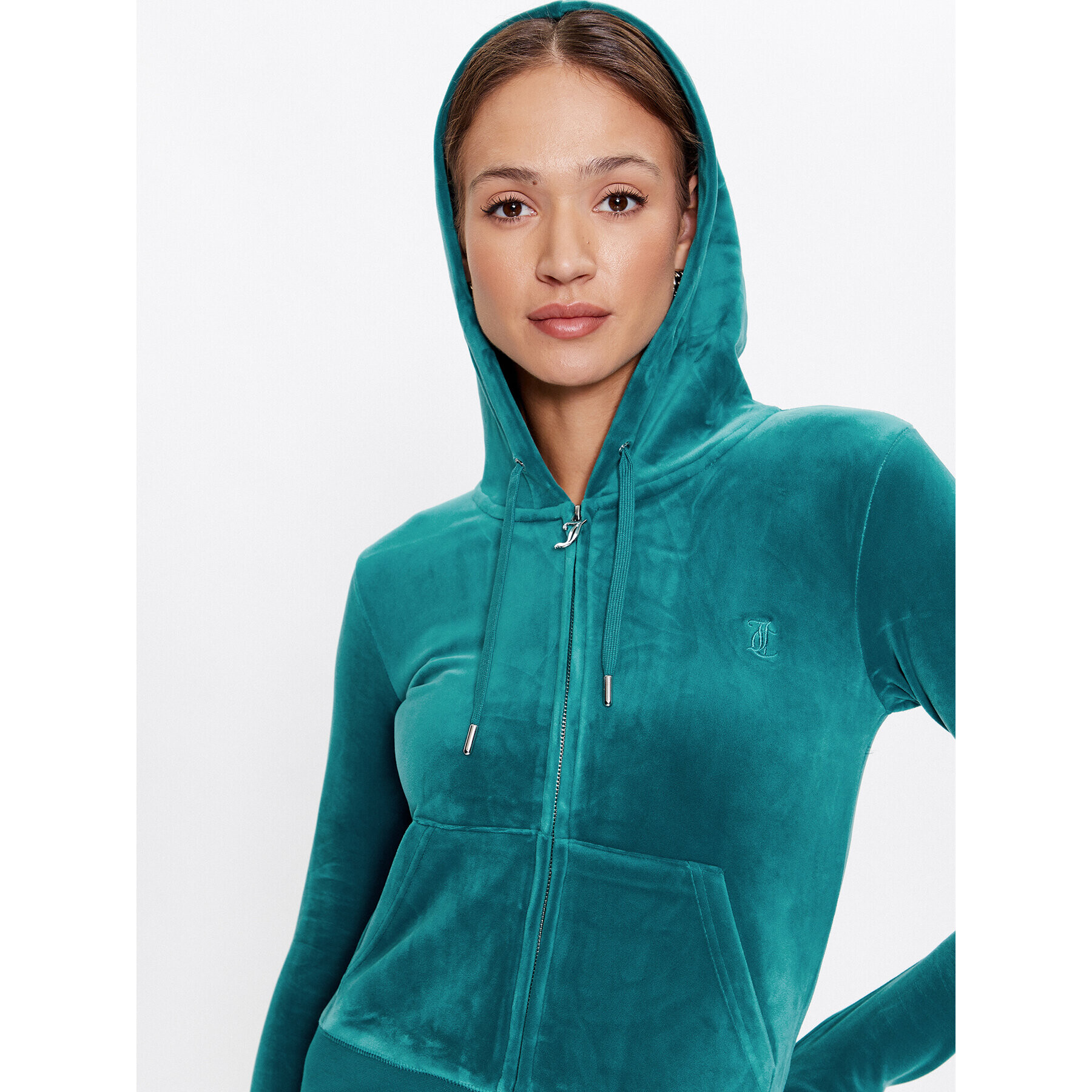 Juicy Couture Суитшърт Robertson JCAP176 Зелен Regular Fit - Pepit.bg