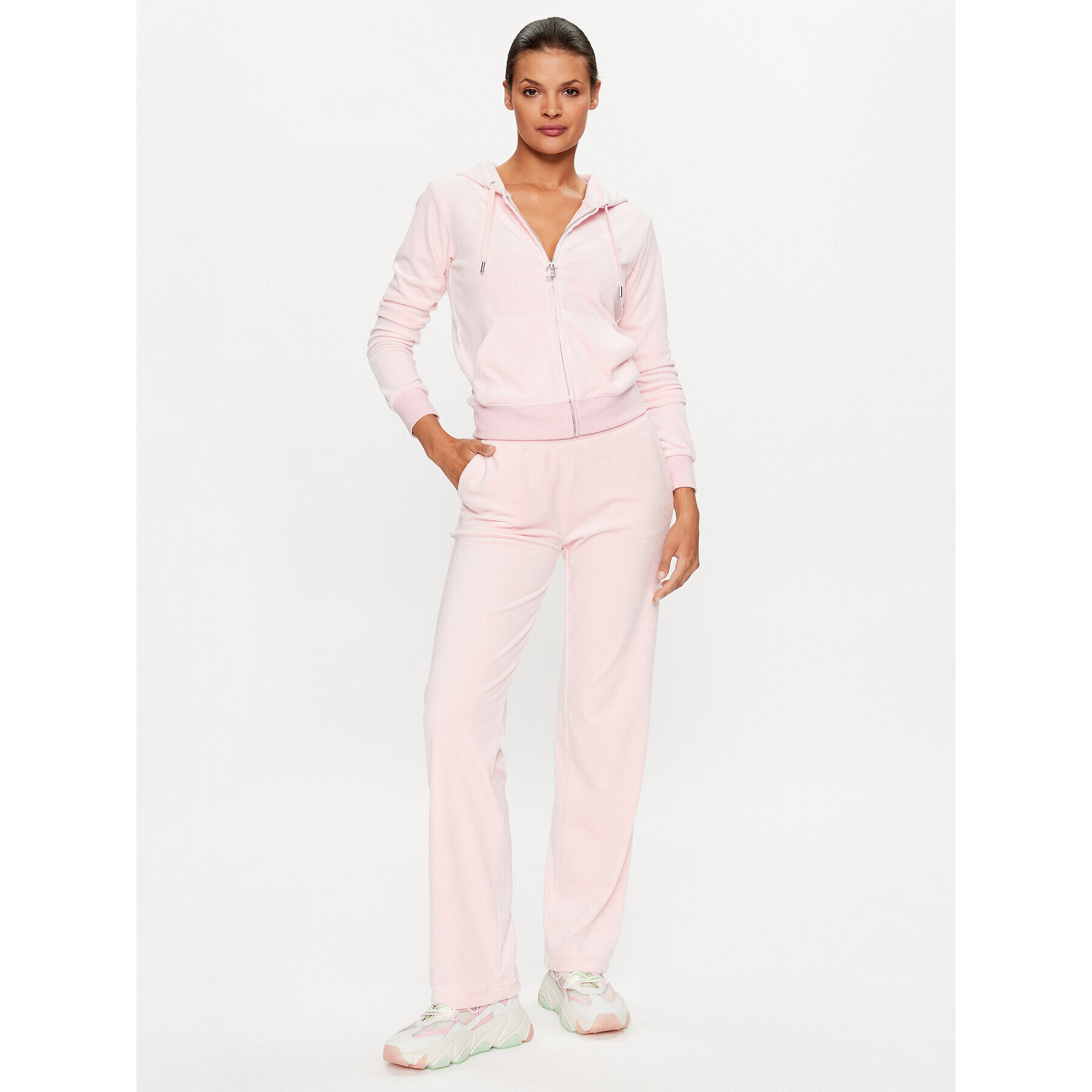 Juicy Couture Суитшърт Robertson JCCA221006 Розов Regular Fit - Pepit.bg