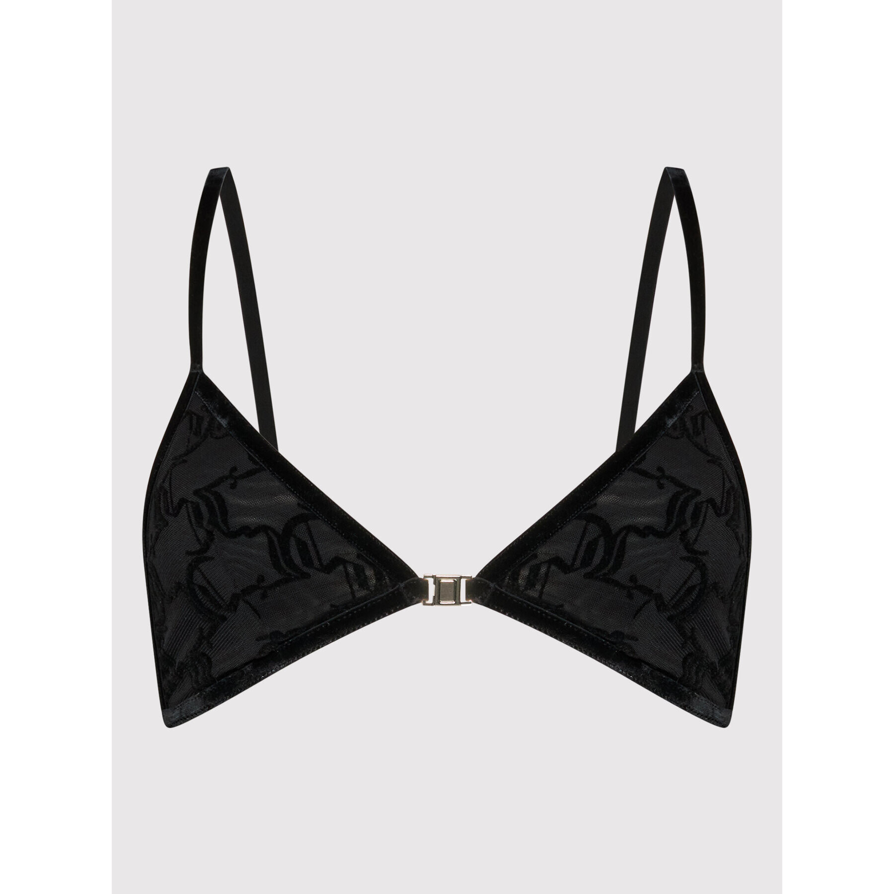 Juicy Couture Сутиен бралет Mesh Triangle JCLQ221005 Черен - Pepit.bg