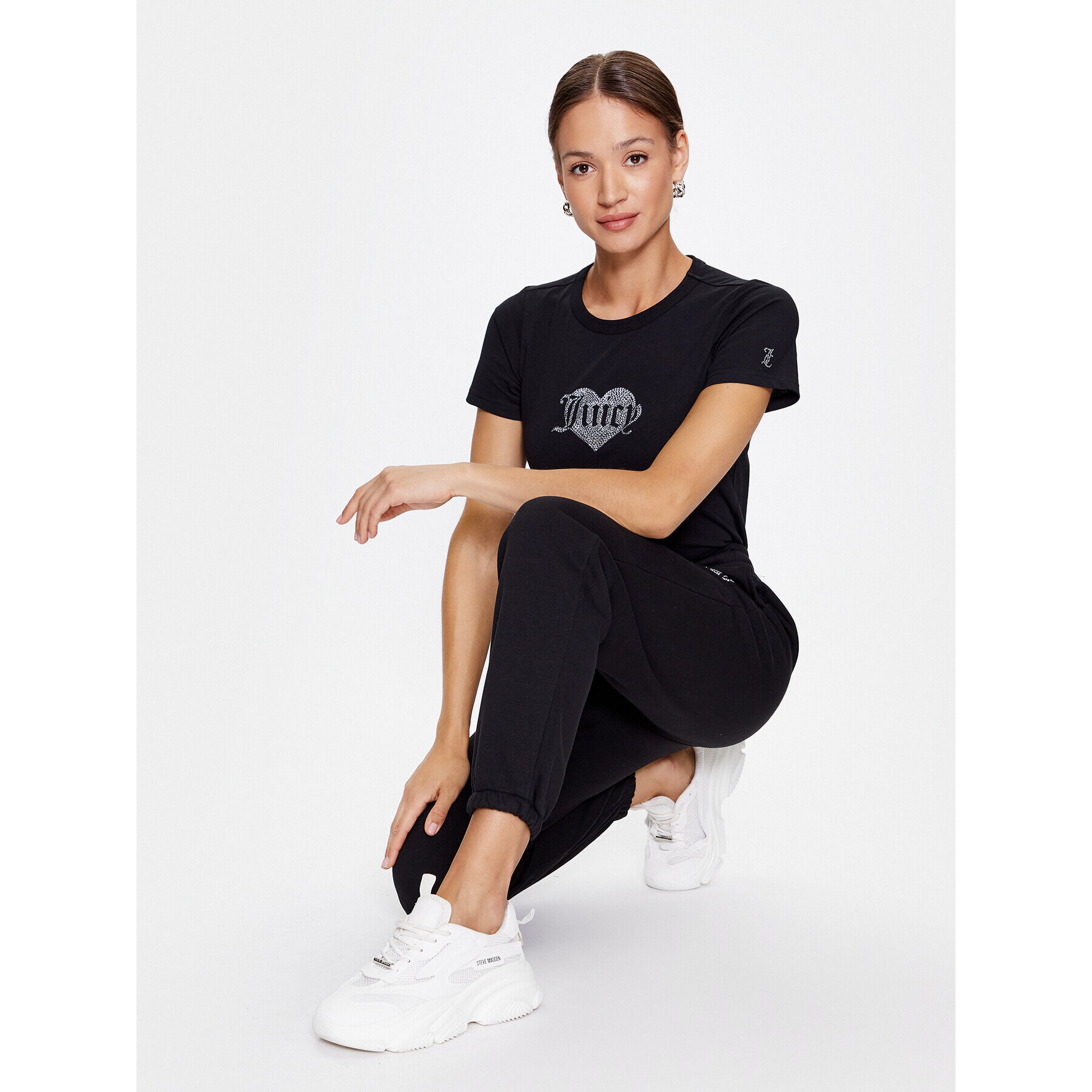 Juicy Couture Тишърт Haylee JCMCT223256 Черен Regular Fit - Pepit.bg
