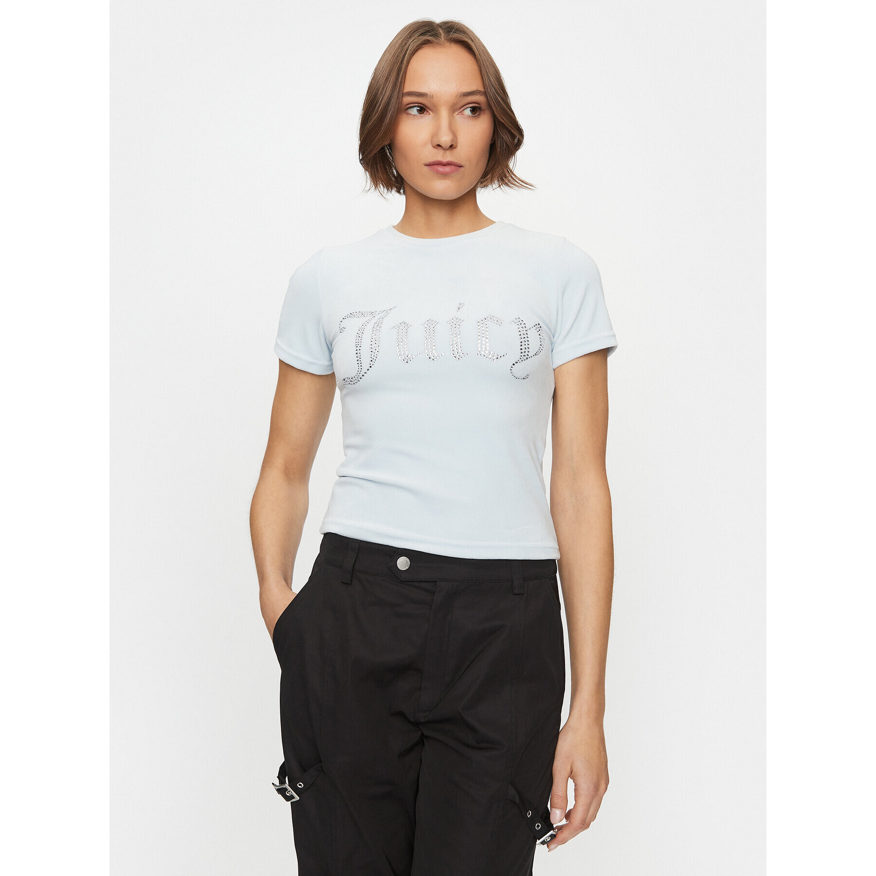 Juicy Couture Тишърт Taylor JCWC221002 Син Regular Fit - Pepit.bg