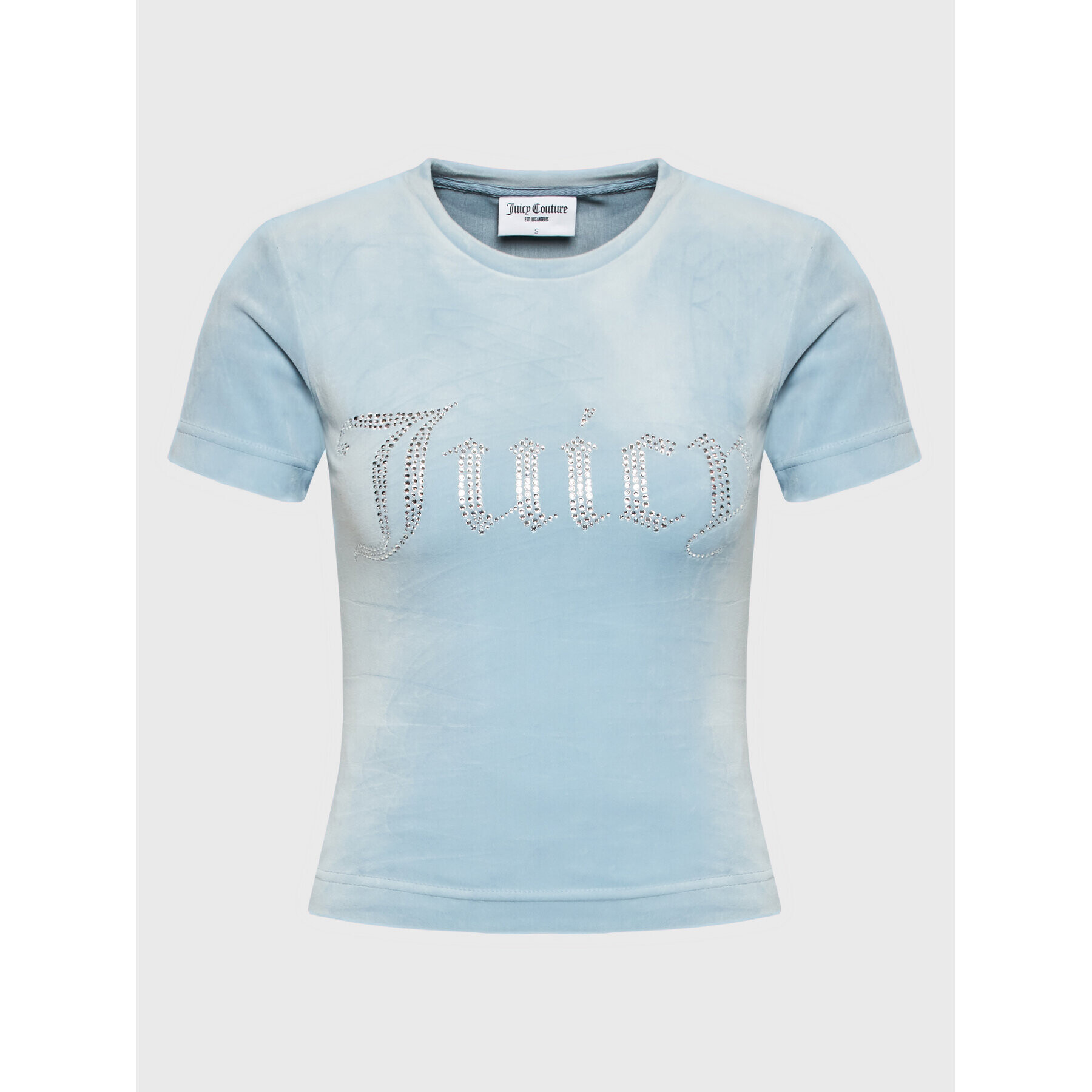 Juicy Couture Тишърт Taylor JCWC221002 Син Slim Fit - Pepit.bg