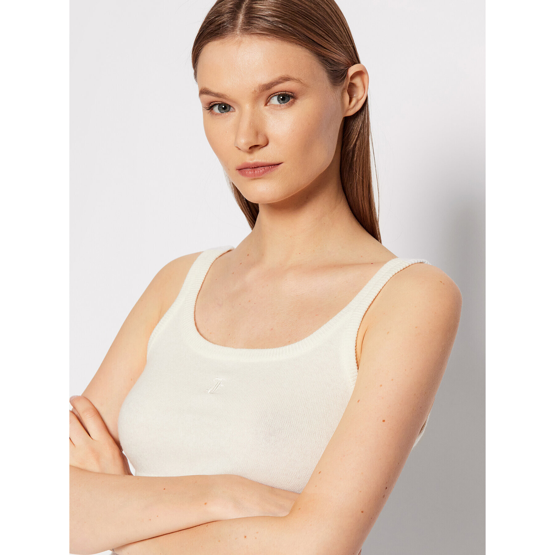Juicy Couture топ JCKO221003 Бежов Regular Fit - Pepit.bg