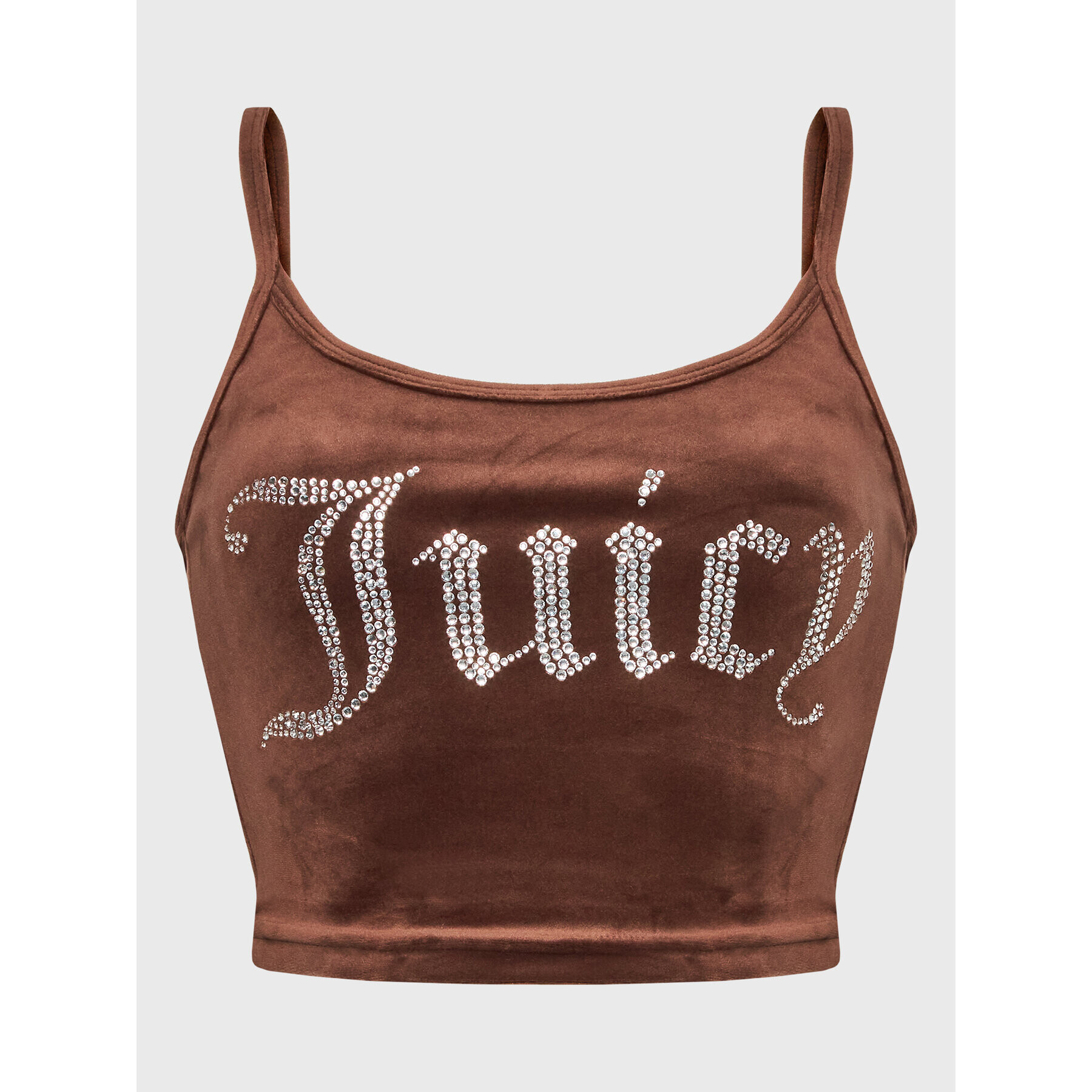 Juicy Couture топ Rain JCWO222001 Кафяв Slim Fit - Pepit.bg