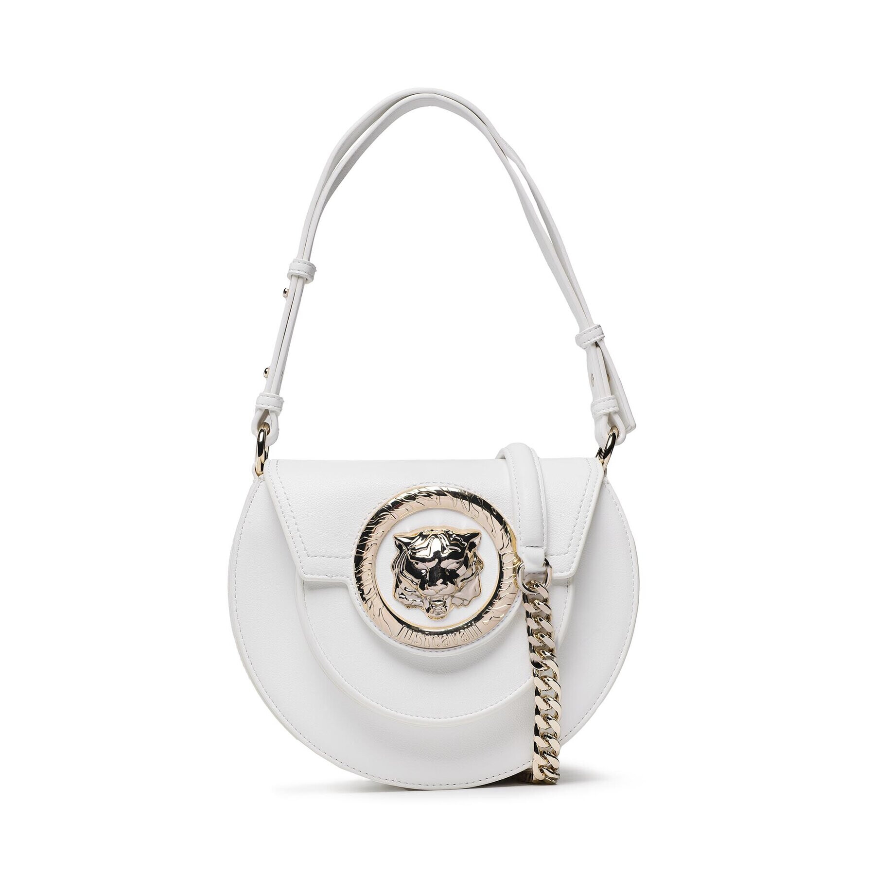 Just Cavalli Дамска чанта 74RB4B10 Бял - Pepit.bg