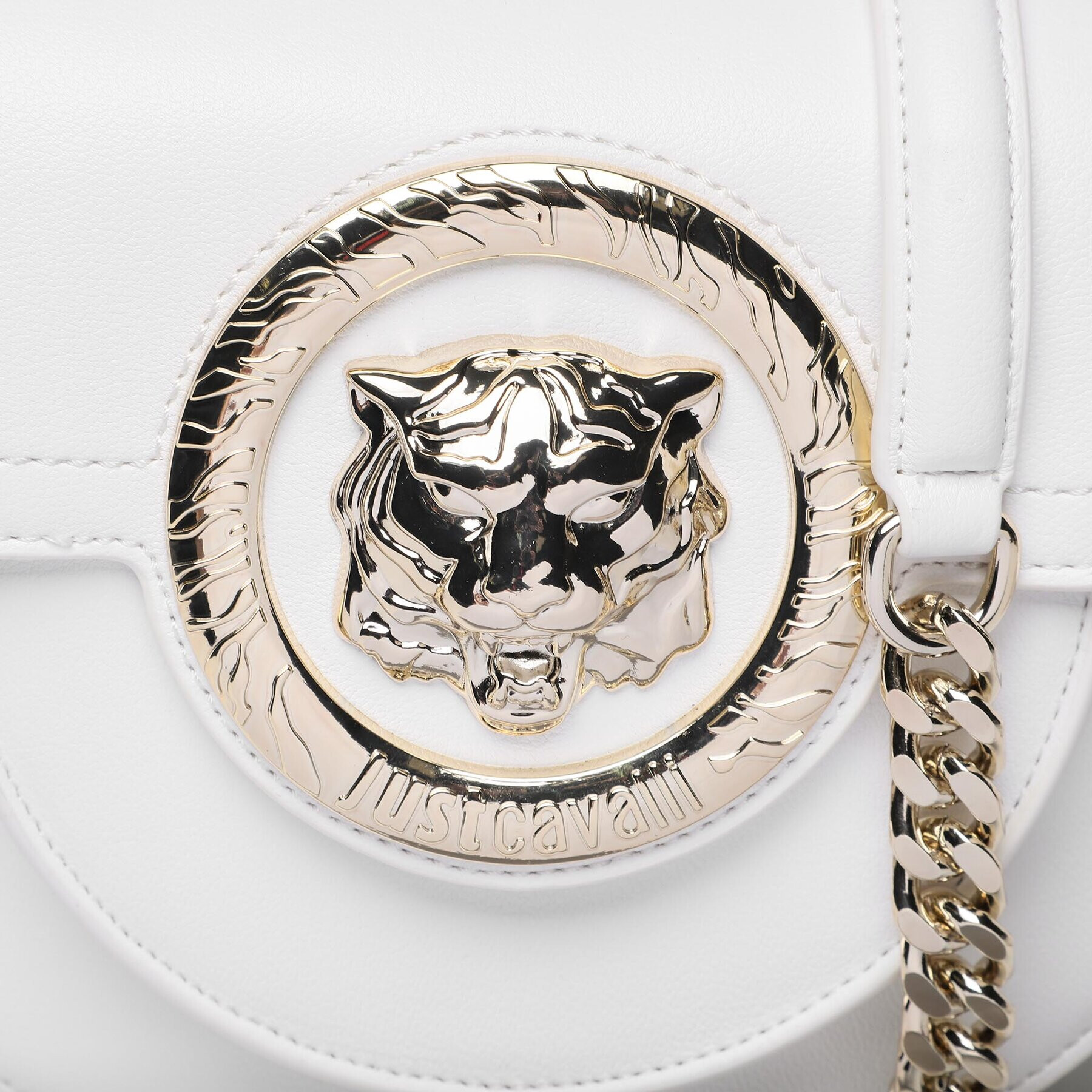 Just Cavalli Дамска чанта 74RB4B10 Бял - Pepit.bg