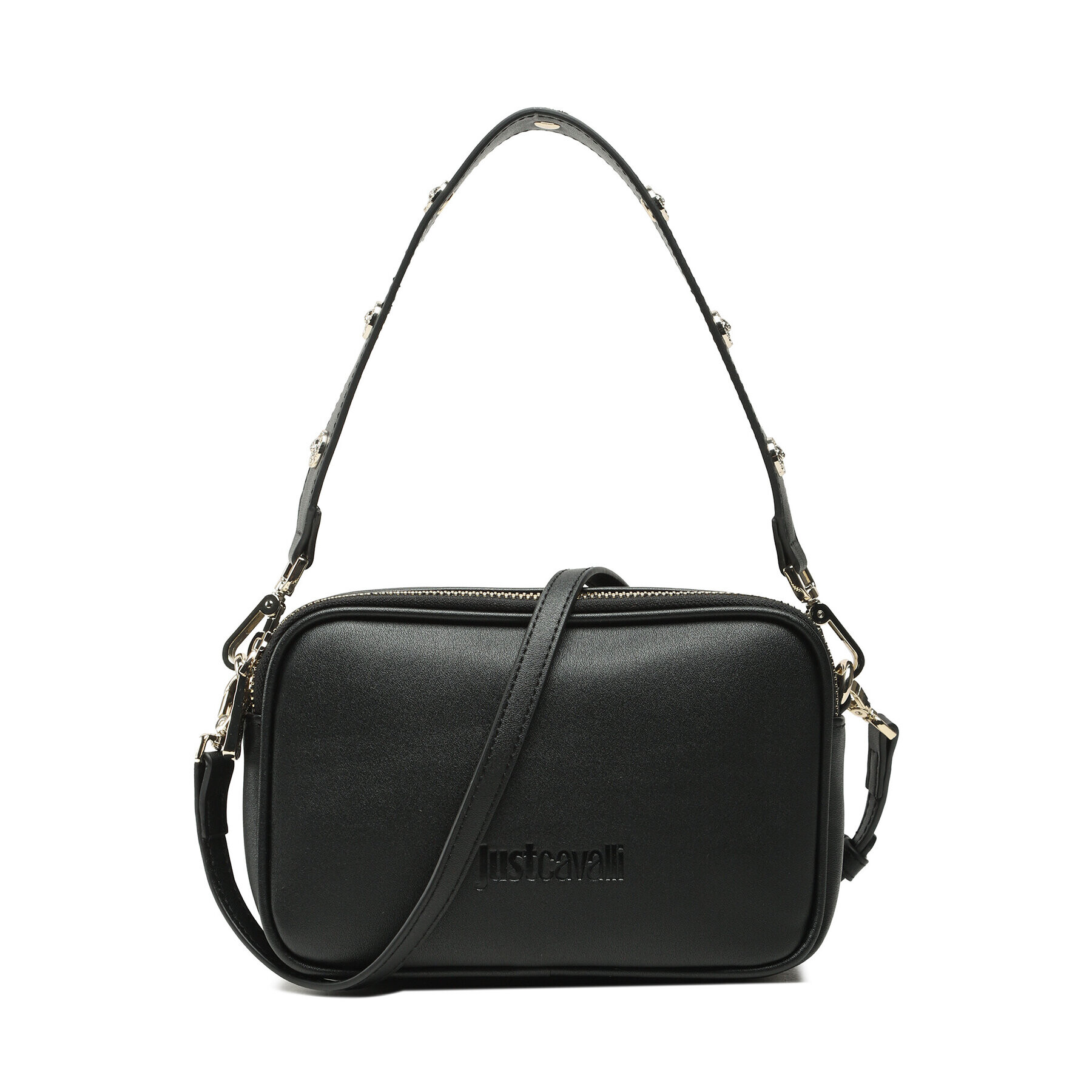 Just Cavalli Дамска чанта 74RB4B52 Черен - Pepit.bg
