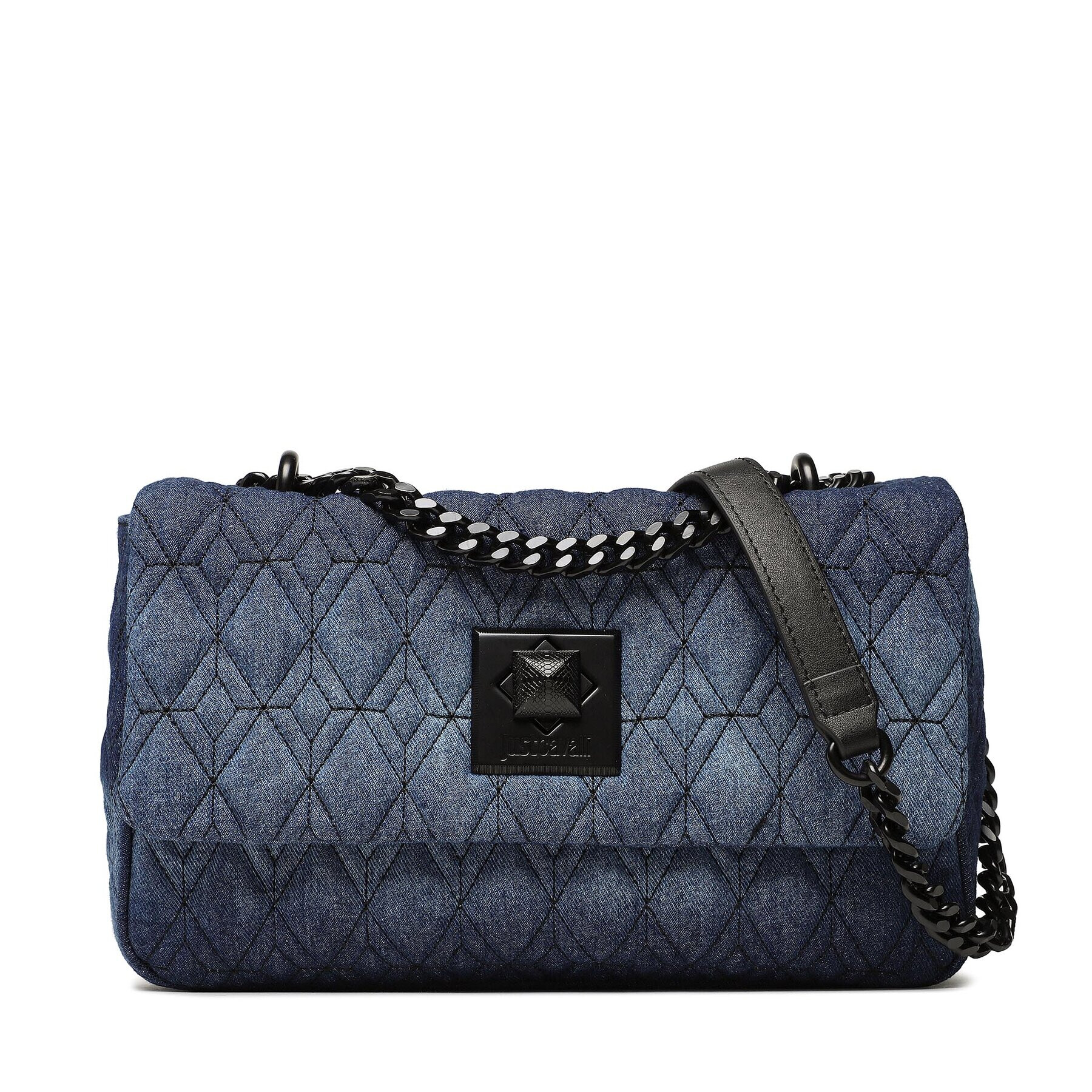 Just Cavalli Дамска чанта 74RB4B66 Тъмносин - Pepit.bg