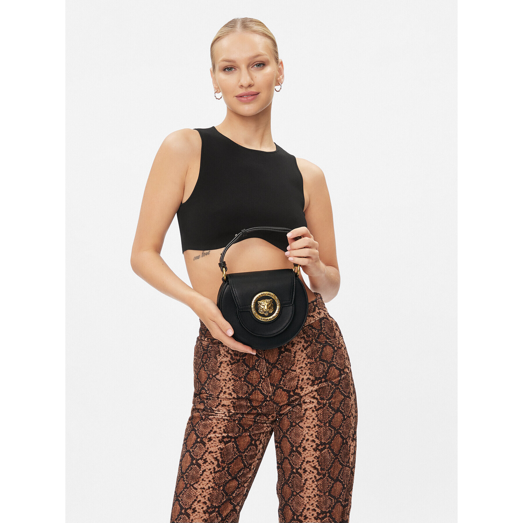 Just Cavalli Дамска чанта 75RA4BA2 Черен - Pepit.bg
