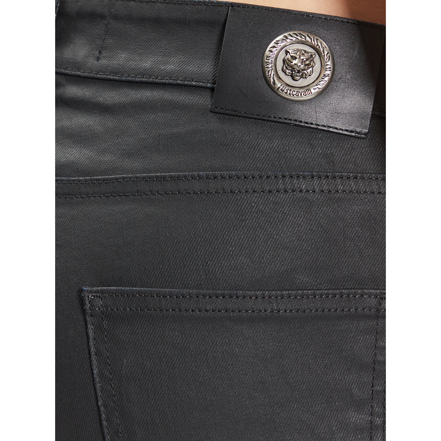 Just Cavalli Дънки 74OBB5S0 Черен Slim Fit - Pepit.bg