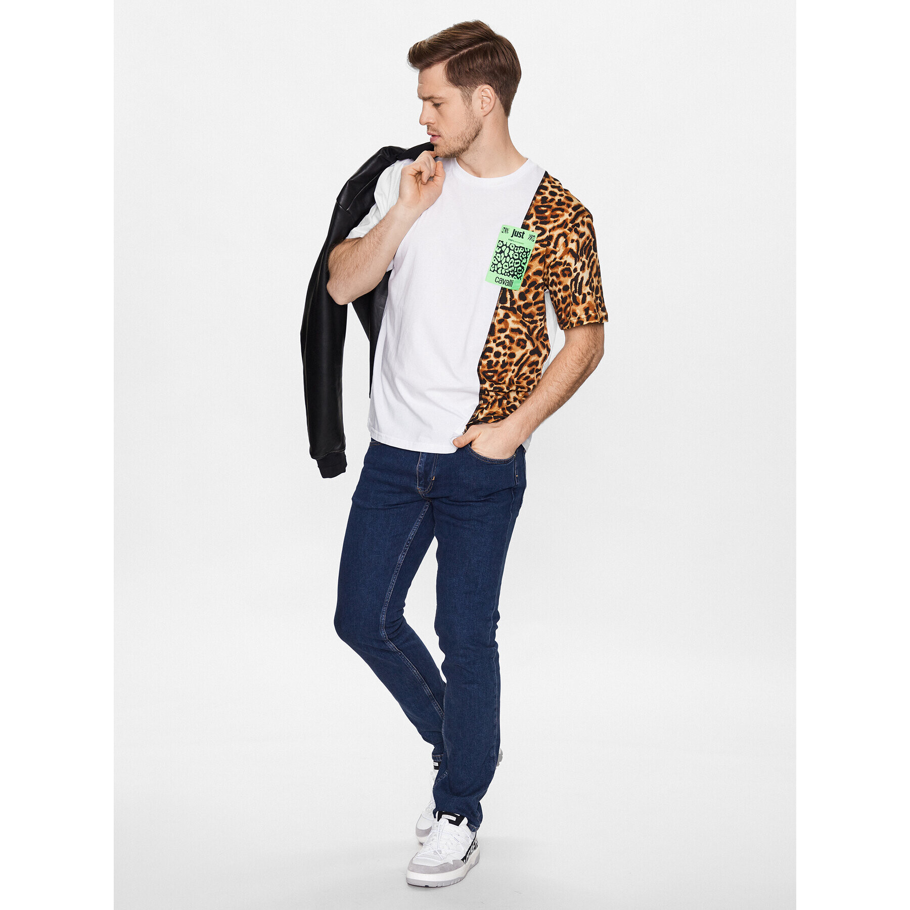 Just Cavalli Дънки 74OBB5S0 Тъмносин Slim Fit - Pepit.bg