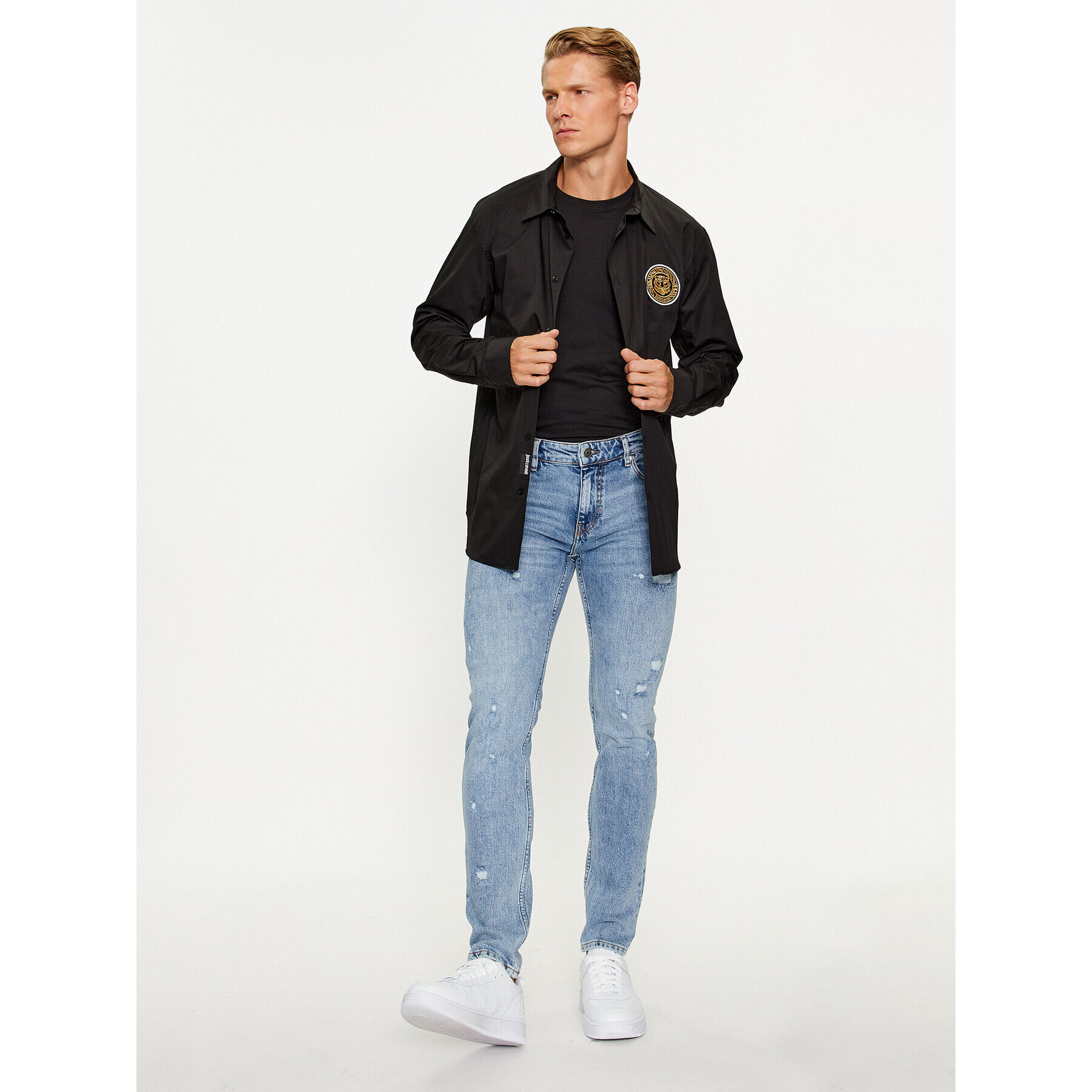 Just Cavalli Дънки 75OAB5J0 Син Slim Fit - Pepit.bg